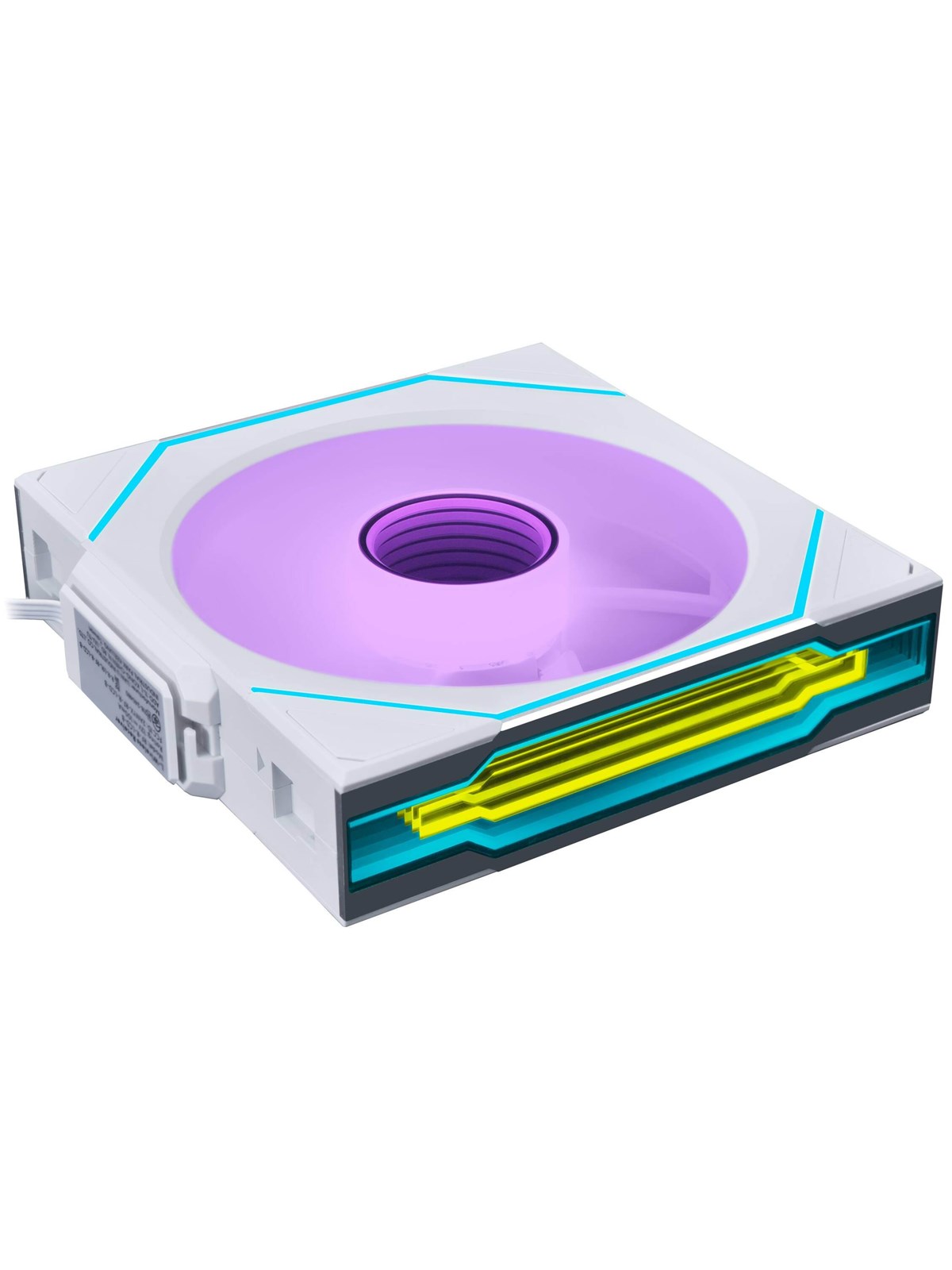 Lian Li UNI FAN SL INF Wireless Reverse White - 120mm - Kabinet køler - 120mm - Hvid med RGB - 30 dBA