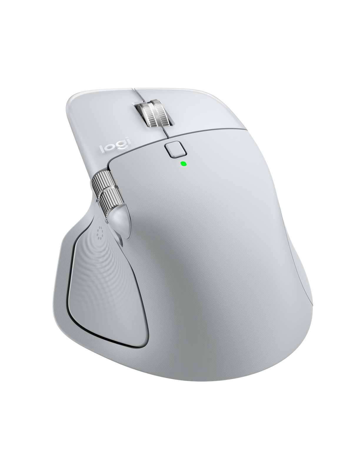 Logitech MX Master 4 for MAC - Pale Grey - Ergonomisk mus - Optisk - 9 knapper - Hvid