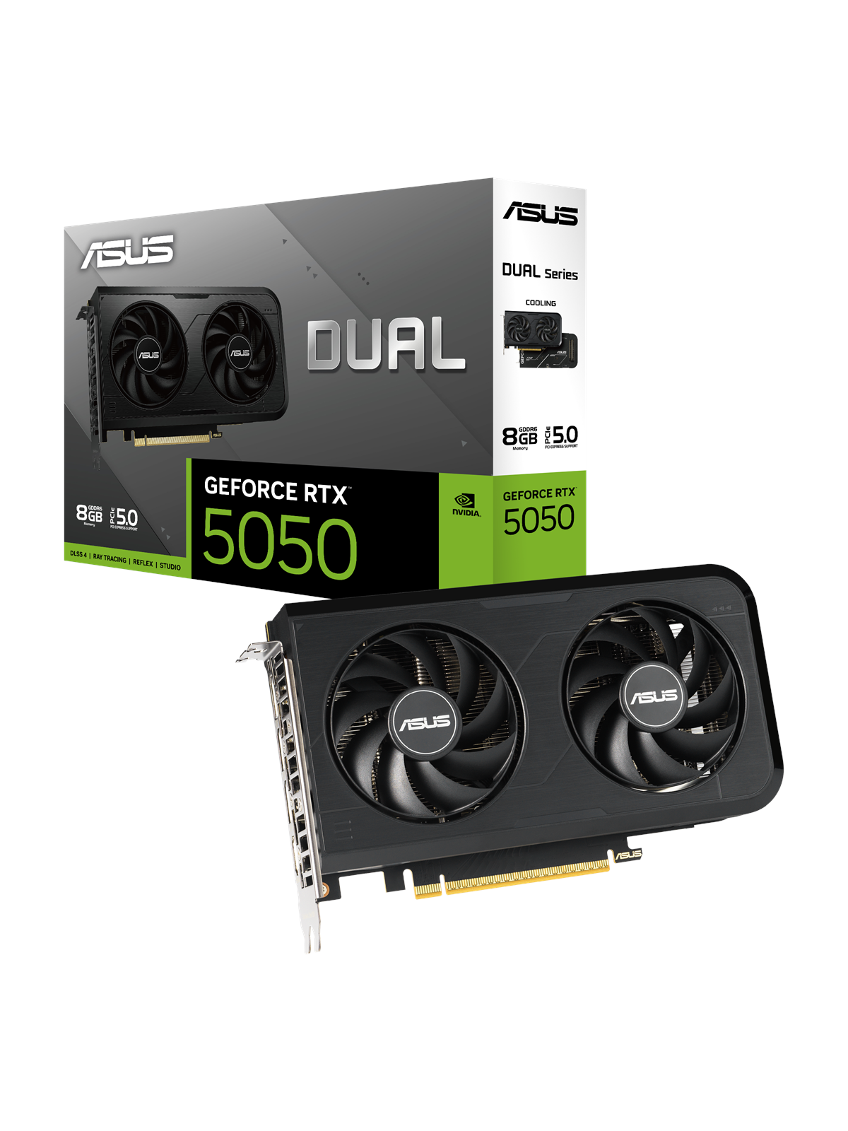 ASUS GeForce RTX 5050 DUAL OC - 8GB GDDR6 RAM - Grafikkort, Grafikkort
