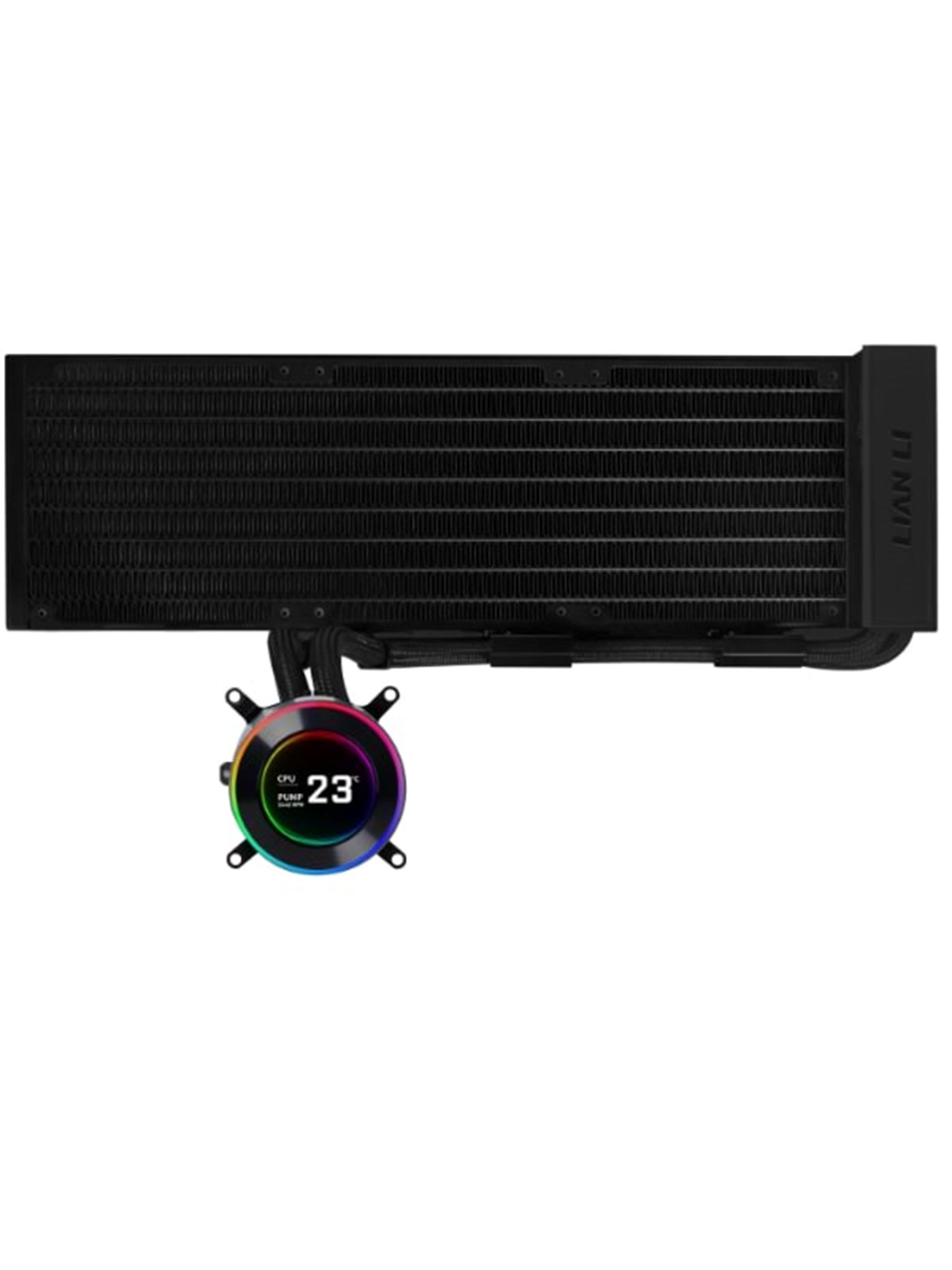 Lian Li Hydroshift II LCD-C 360 fanless Black - CPU Vandkøling - Max 28 dBA