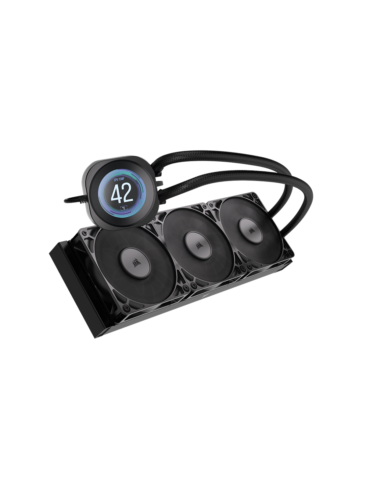 Corsair NAUTILUS 360 LCD Black - CPU Vandkøling - Max 36 dBA, Cpu Køler
