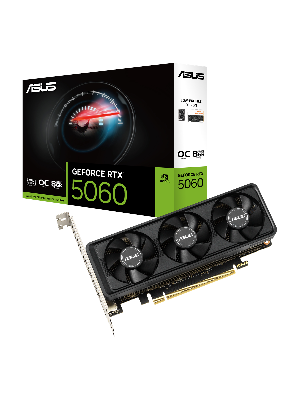 ASUS GeForce RTX 5060 Low Profile BRK OC - 8GB GDDR7 RAM - Grafikkort, Grafikkort