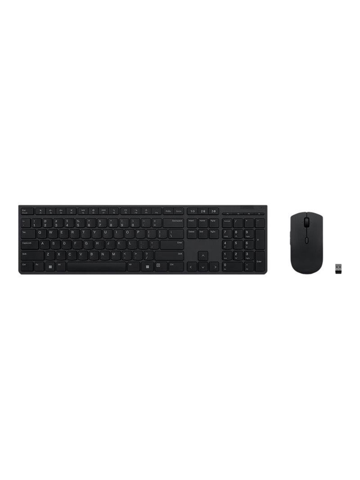 Lenovo Professional - keyboard and mouse set - QWERTY - US English Input Device - Tastatur & Mus sæt - Amerikansk engelsk - Grå