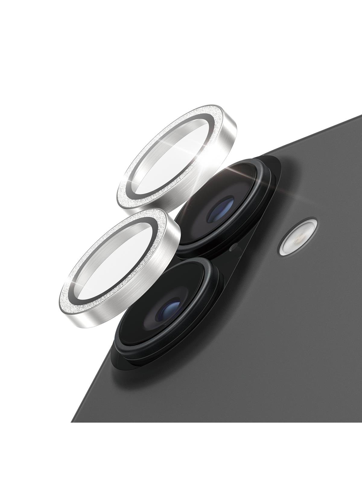 PanzerGlass Hoops Glitter Silver Camera Lens Protector iPhone 17 | iPhone 16 | 16 Plus