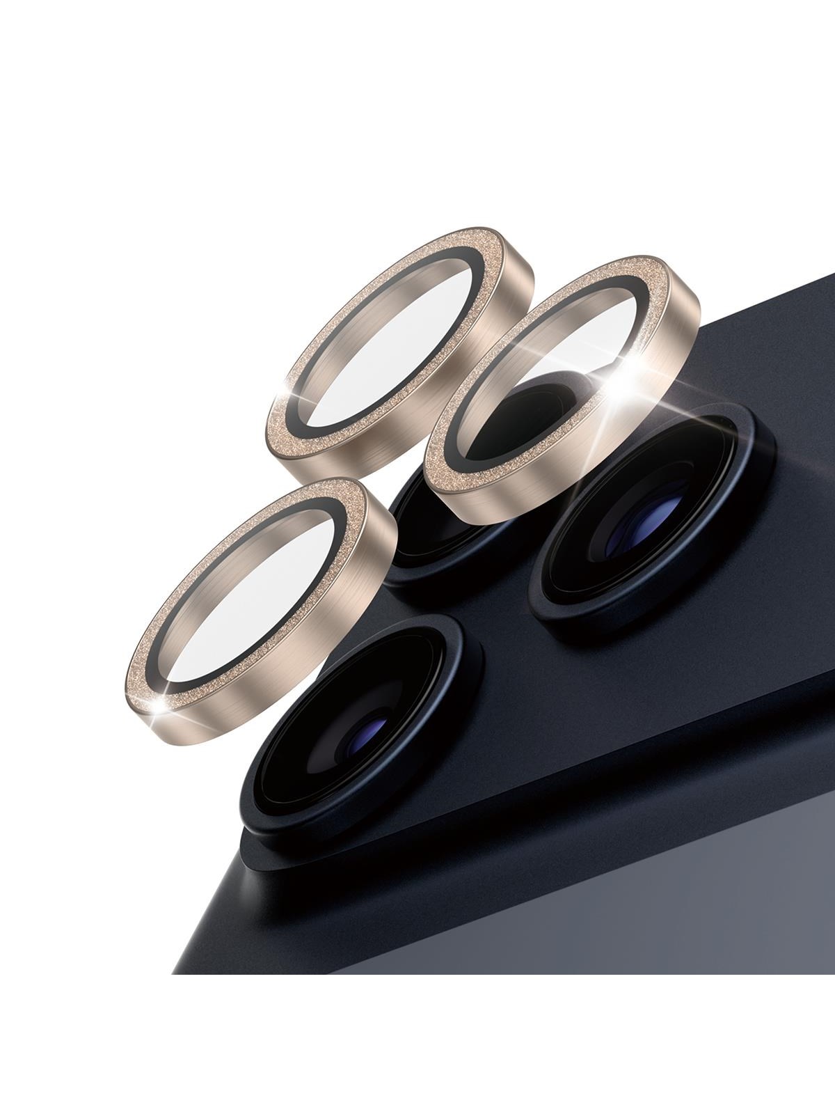 PanzerGlass Hoops Glitter Gold Camera Lens Protector iPhone 17 Pro | iPhone 17 Pro Max | iPhone 16 Pro | 16 Pro Max