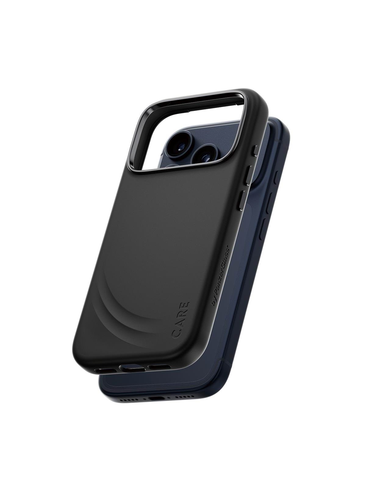 CARE by PanzerGlass Feature FLOW Case Black w. MagSafe iPhone 17 Pro, Mobilcover