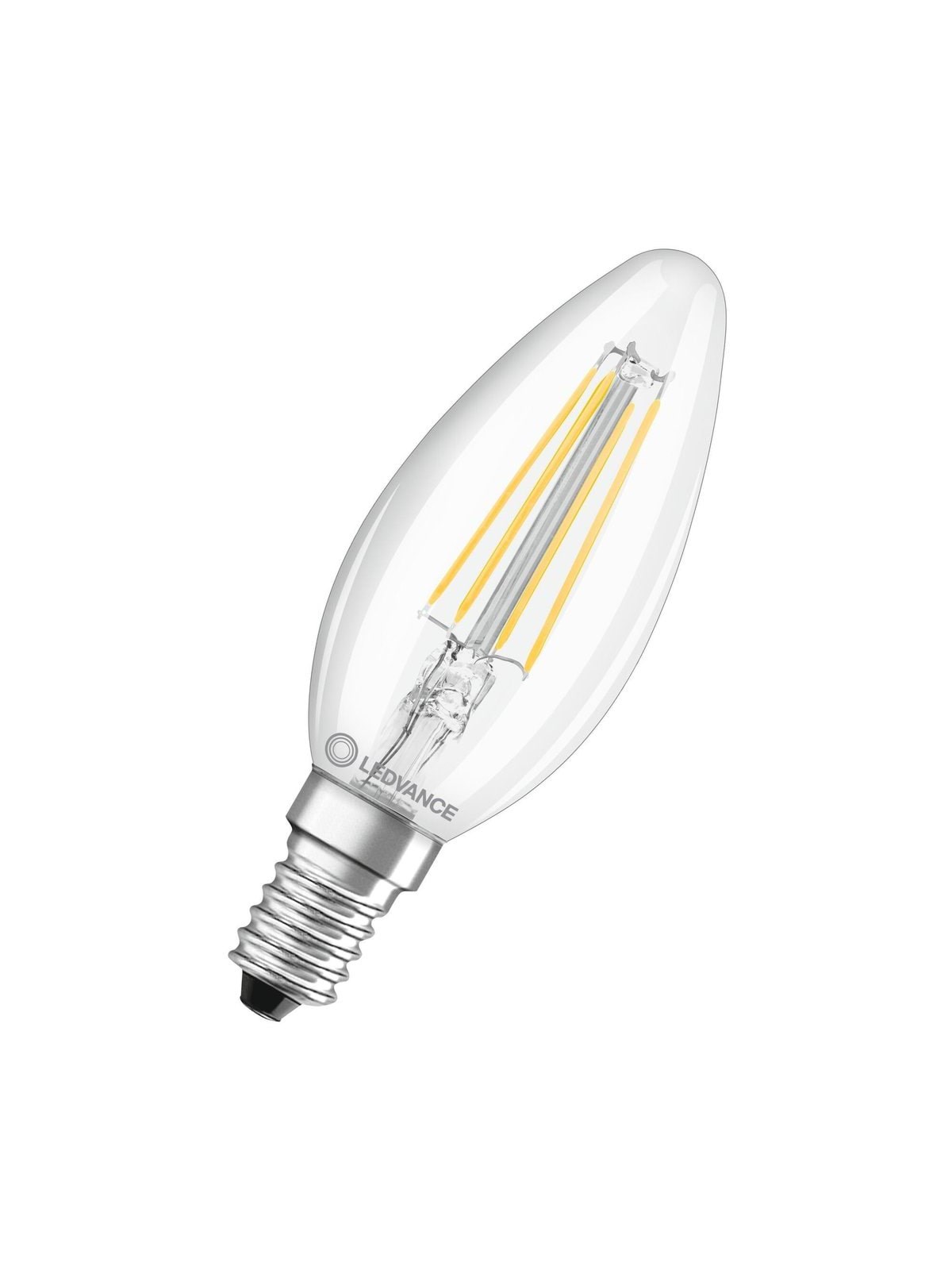 Osram LED pære Kerte Filament 470lm 4,8W/827 (40W) Klar Dæmpbar E14, Lyskilde