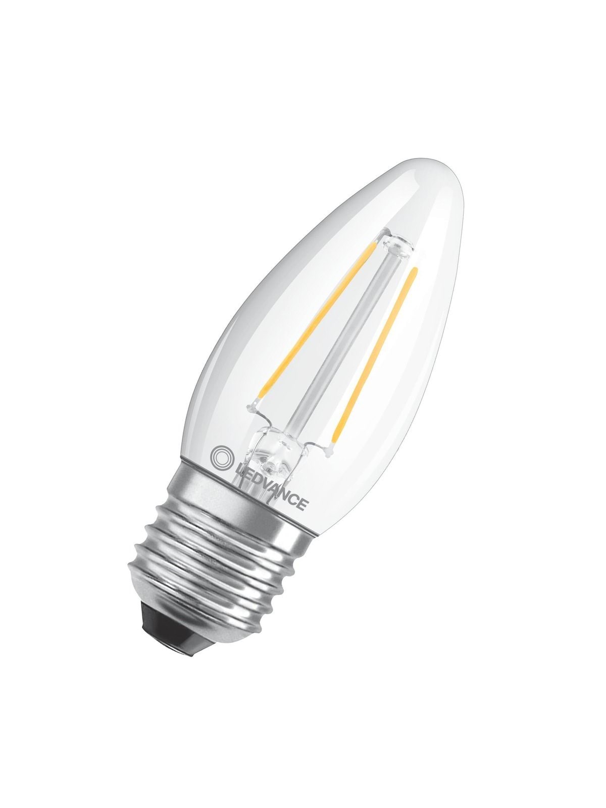 Osram LED pære Kerte Filament 470lm 4,8W/827 (40W) Klar Dæmpbar E27, Lyskilde