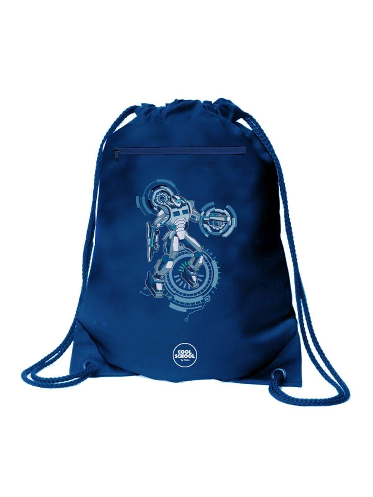 Tinka GYMBAG 34X45CM CYBER ROBOT COOL SCHOOL, Skoletilbehoer