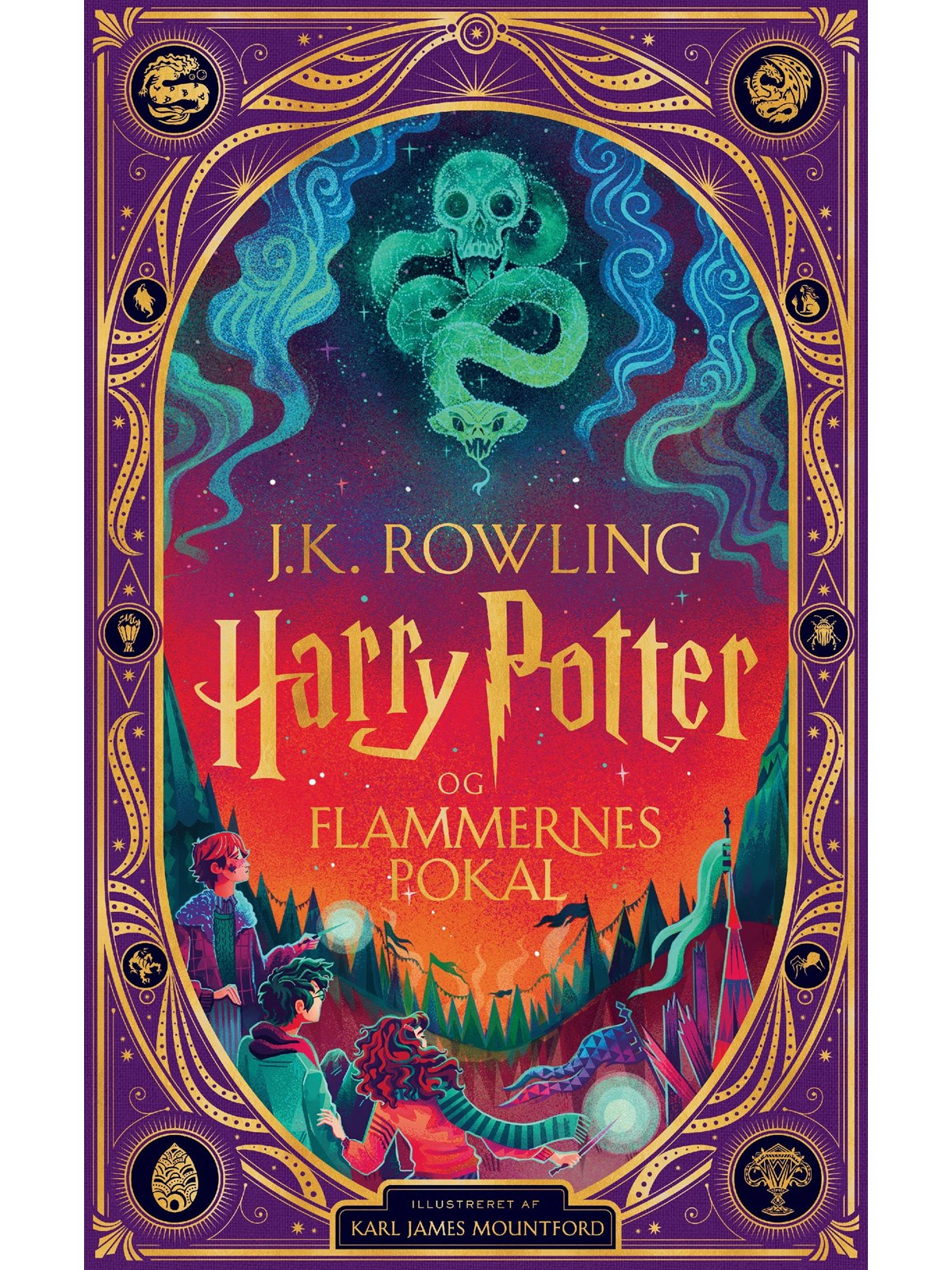 Harry Potter 4 - Harry Potter og Flammernes Pokal - pragtudgave - Ungdomsbog - hardcover