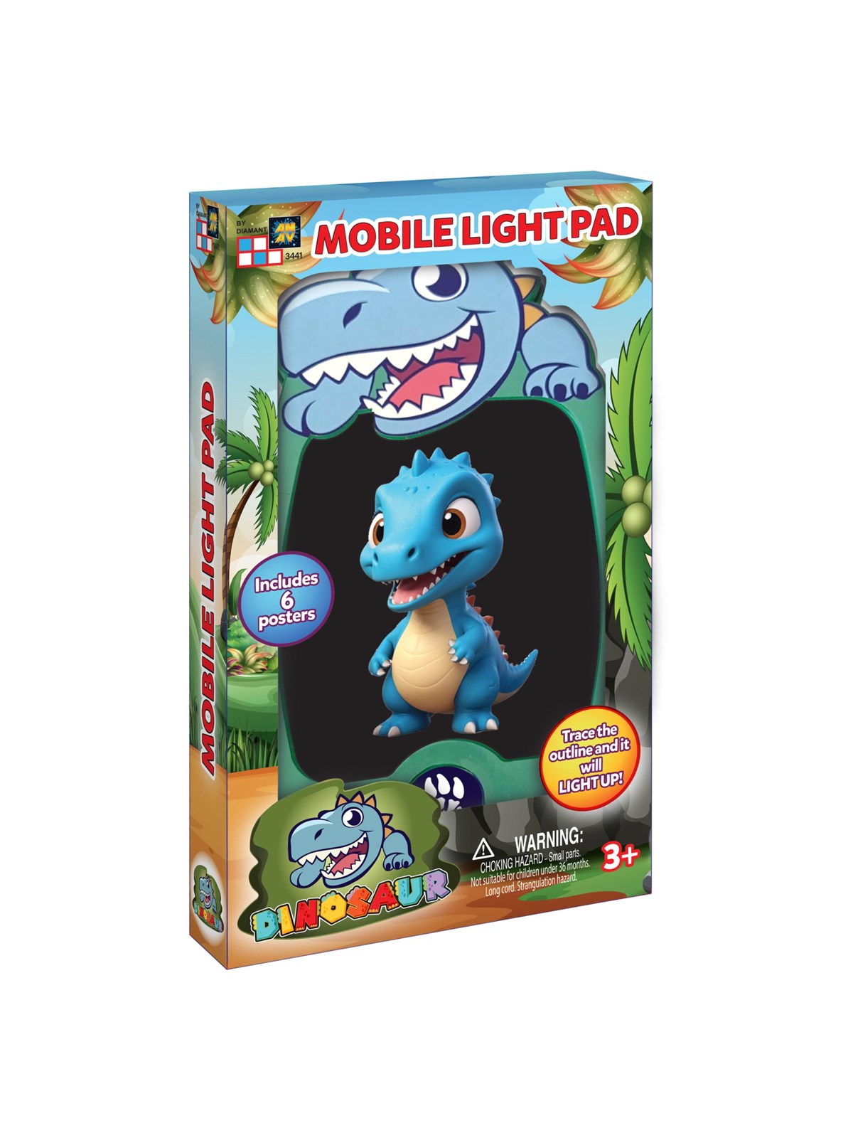 Original Glow Pad Dinosaur Mobile Light Pad, Kreativt Legetøj