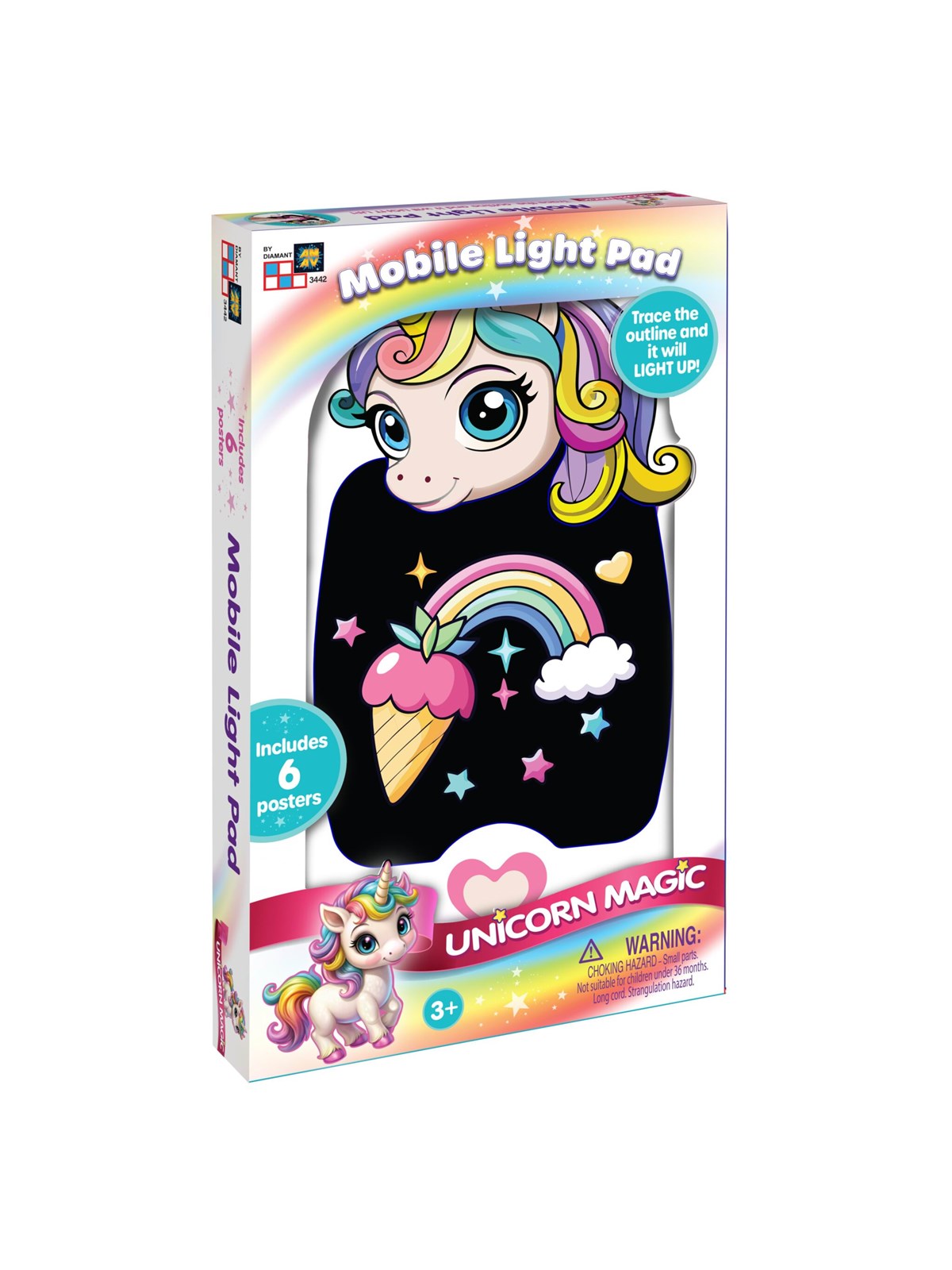 Original Glow Pad Unicorn Mobile Light Pad, Kreativt Legetøj
