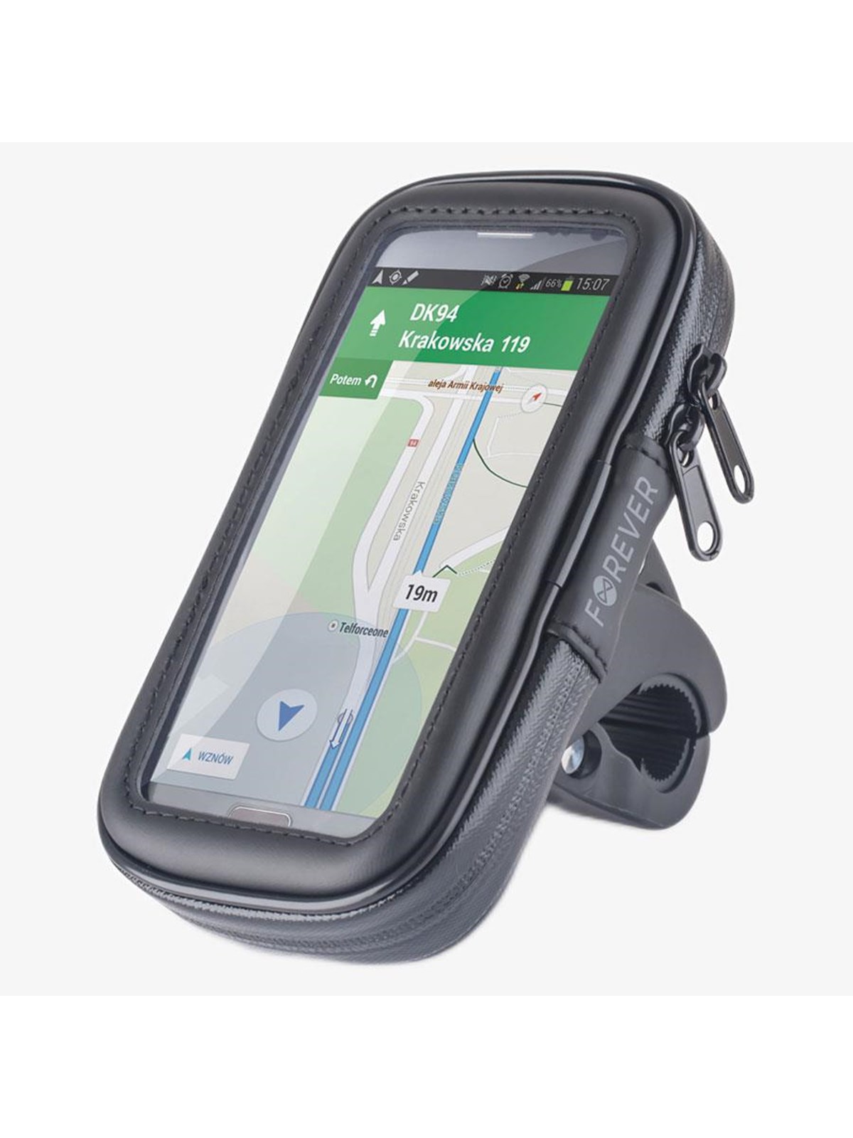 Forever XXL Waterproof 6.5" Bicycle Mobile Holder Black, Mobil Tilbehør
