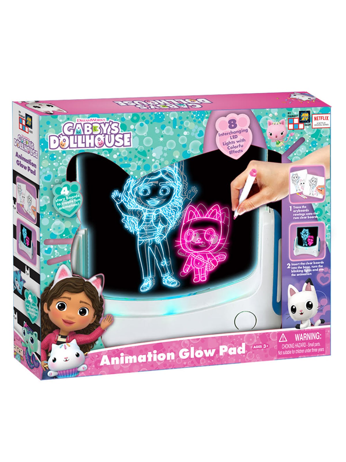 Original Glow Pad Gabby's Dollhouse Animation Glow Pad, Kreativt Legetøj