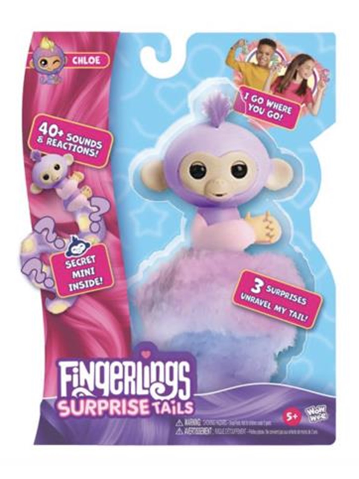 Fingerlings Snuggle Tails - Monkey, Figur