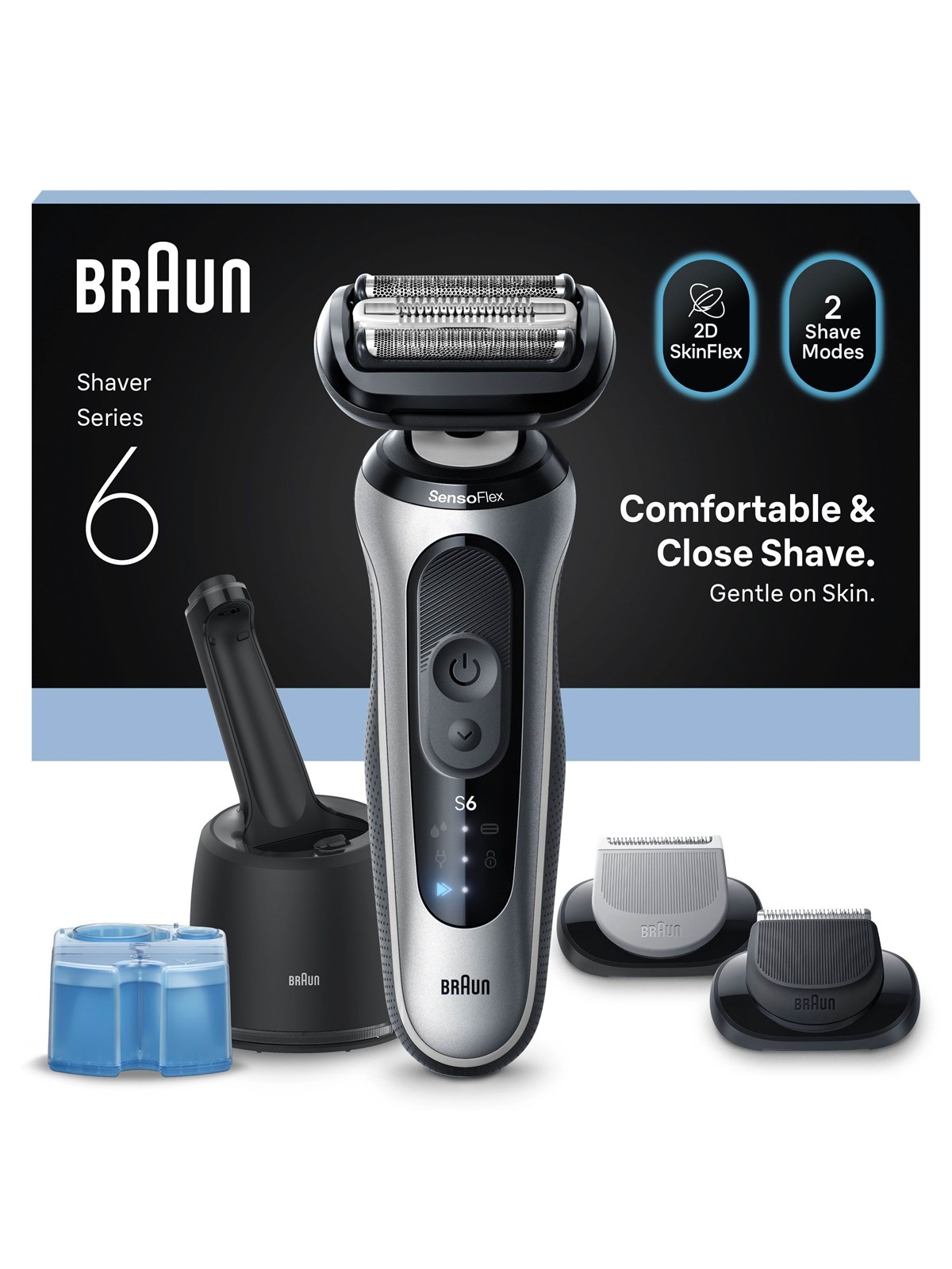 Braun Barbermaskine Series6 - 62-S7650cc, Barbermaskine