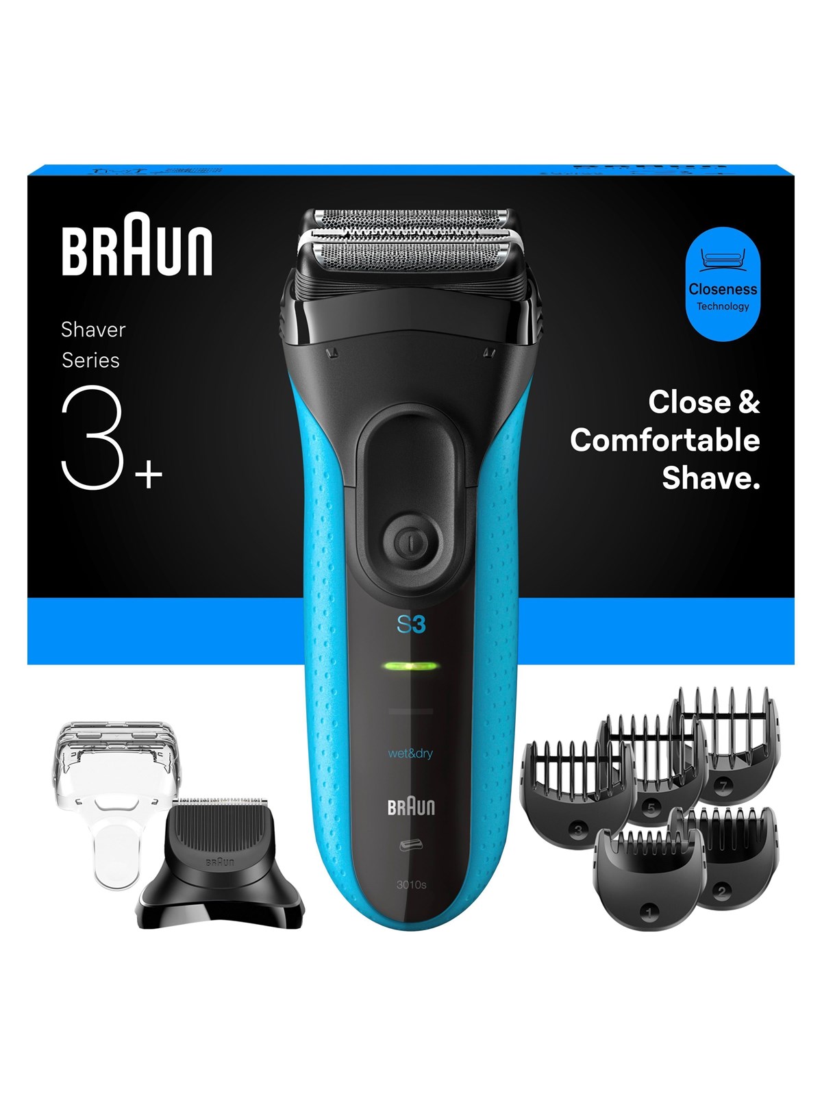 Braun Barbermaskine Series3+ 3010BT, Barbermaskine