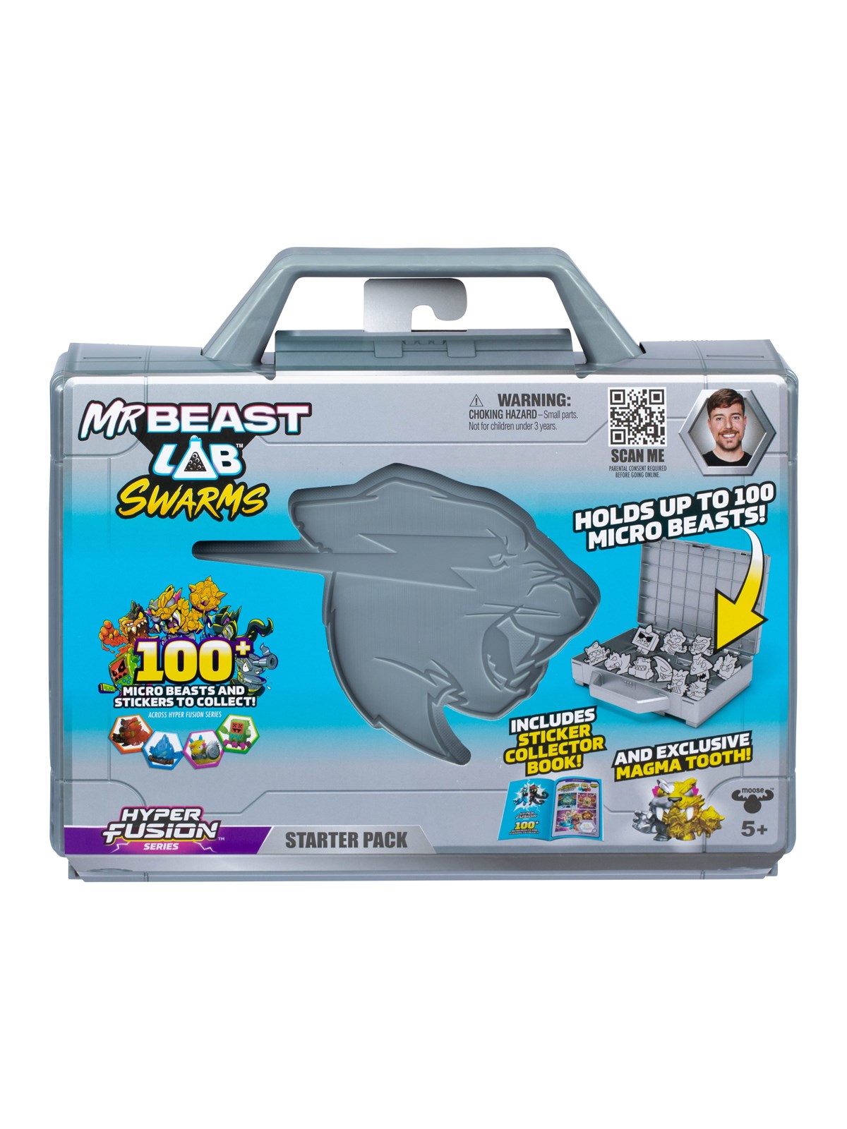 MrBeast Lab Swarms Fusion case with figure & magazine - blind pack, Figur