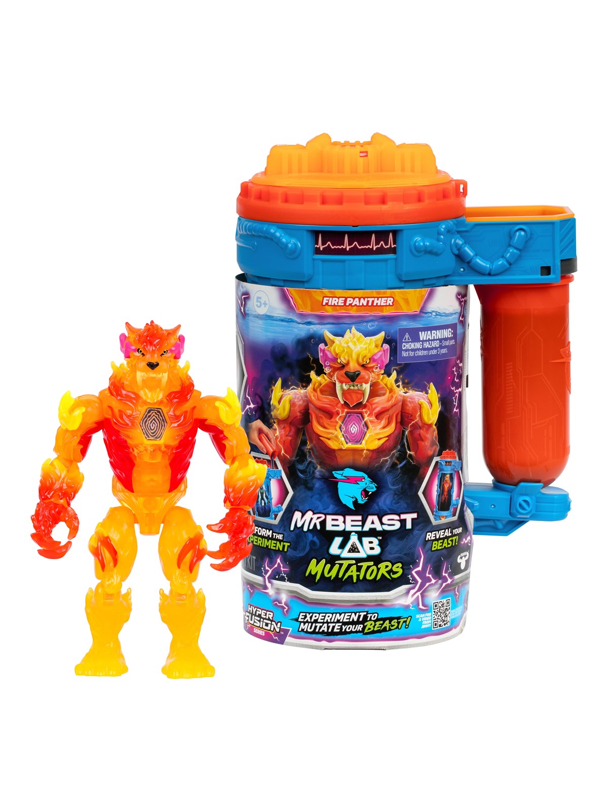 MrBeast Lab Mutators Mutation Chamber Flame Panther, Figur