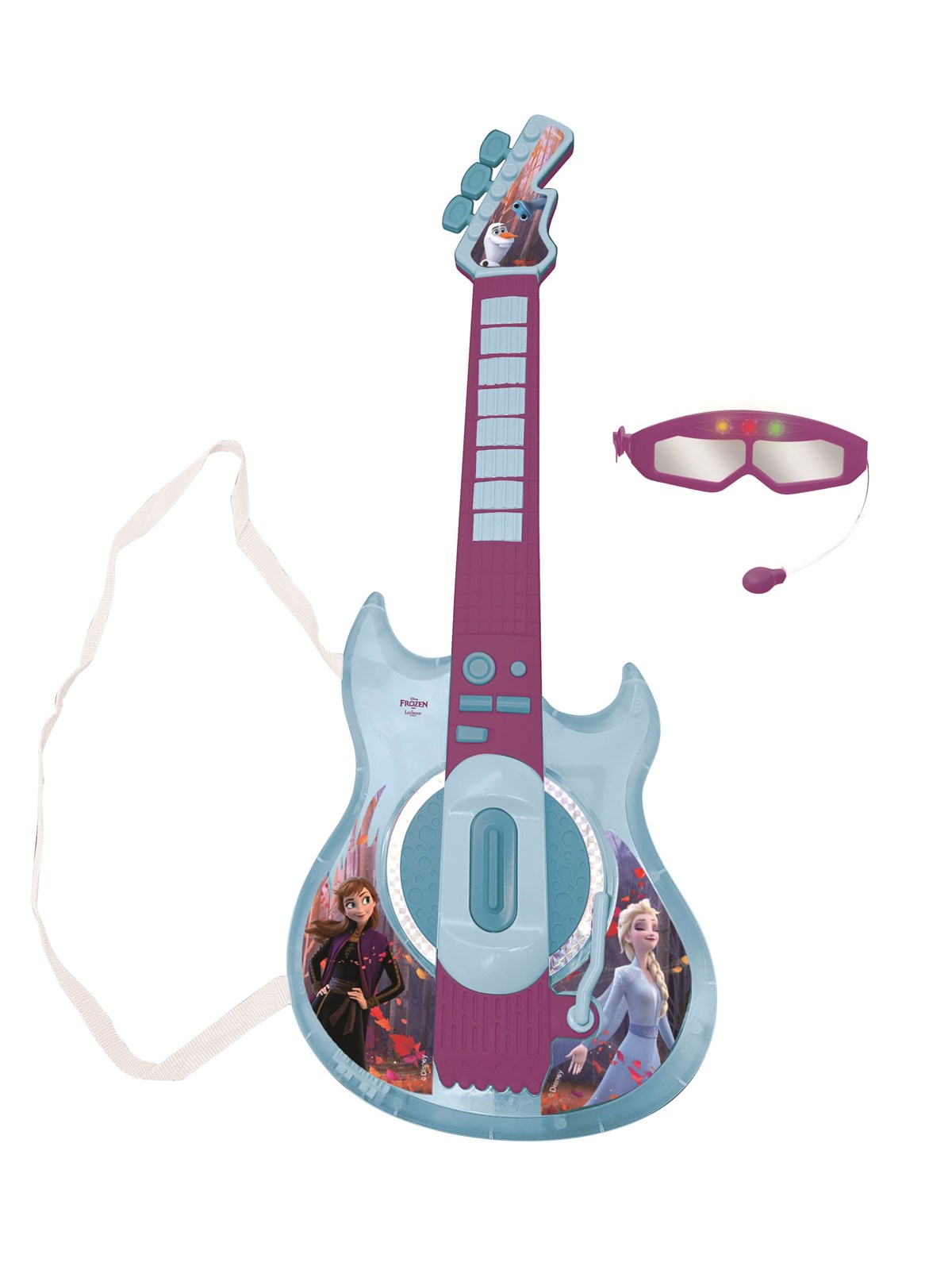 Frozen Electronic Lighting Guitar with Mic in glas, Musik