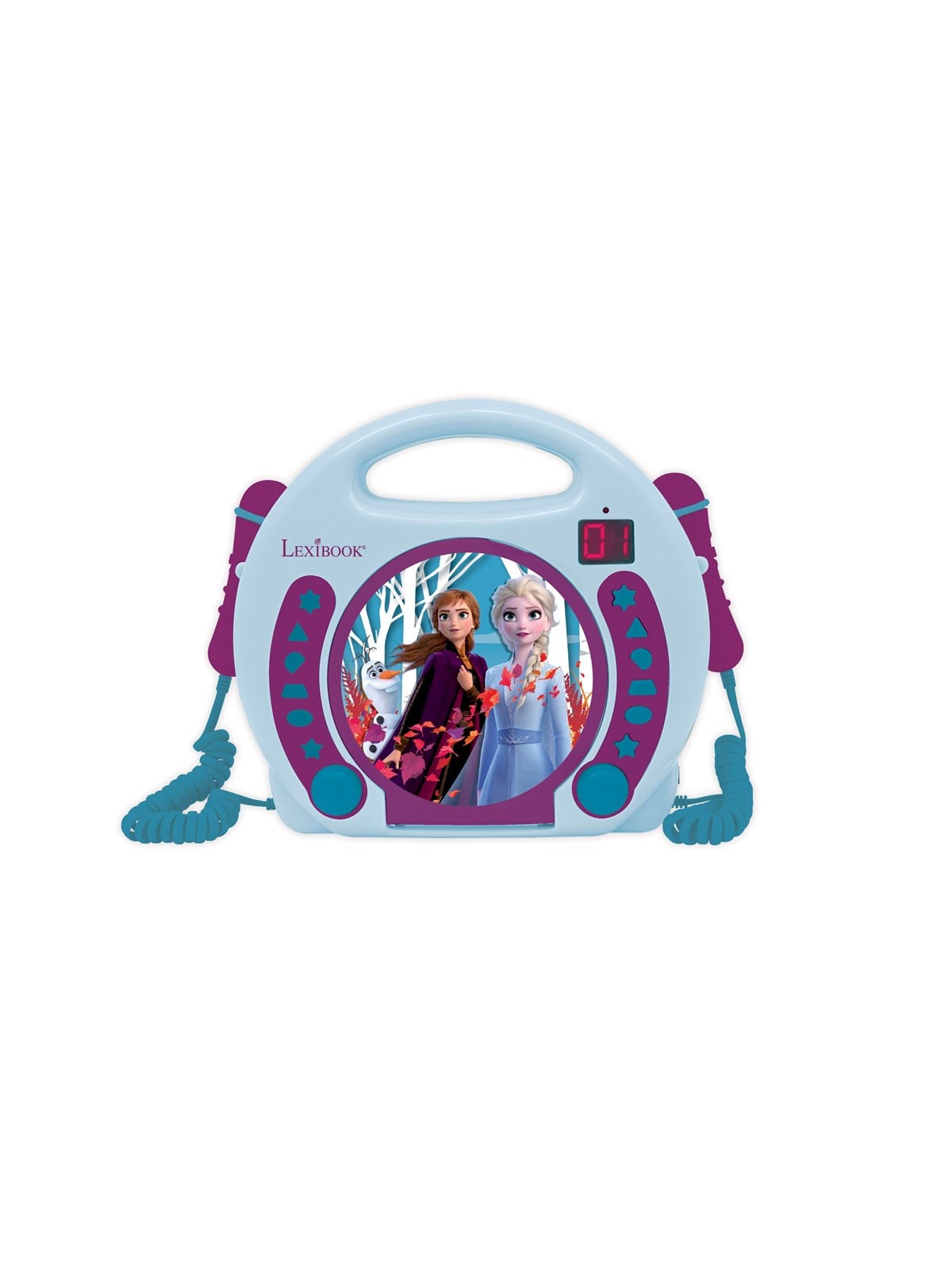 Frozen Portable CD player with 2 Sing Along microp, Musik