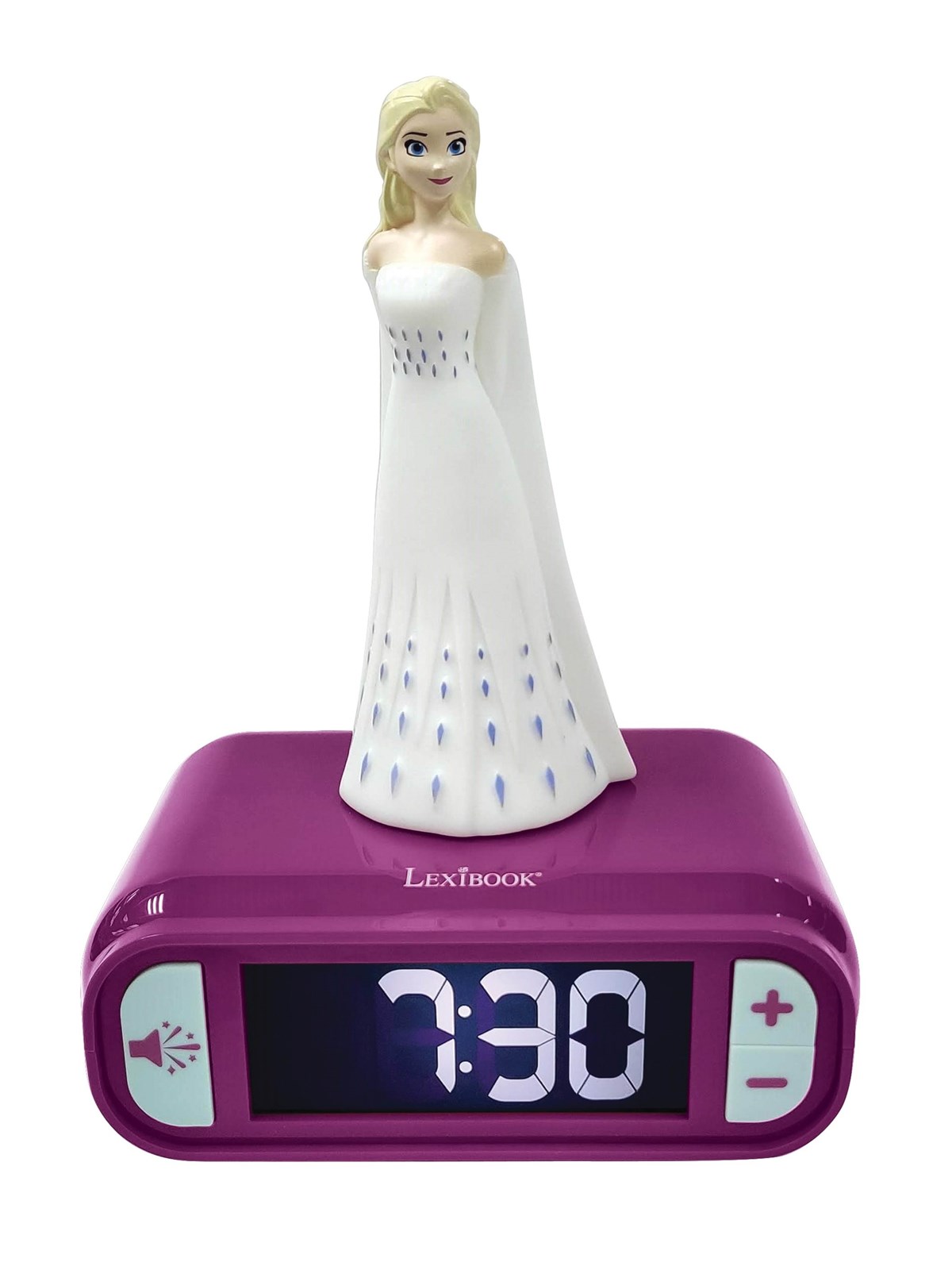Frozen Alarm Clock with Night Light 3D design Elsa, Børneværelse