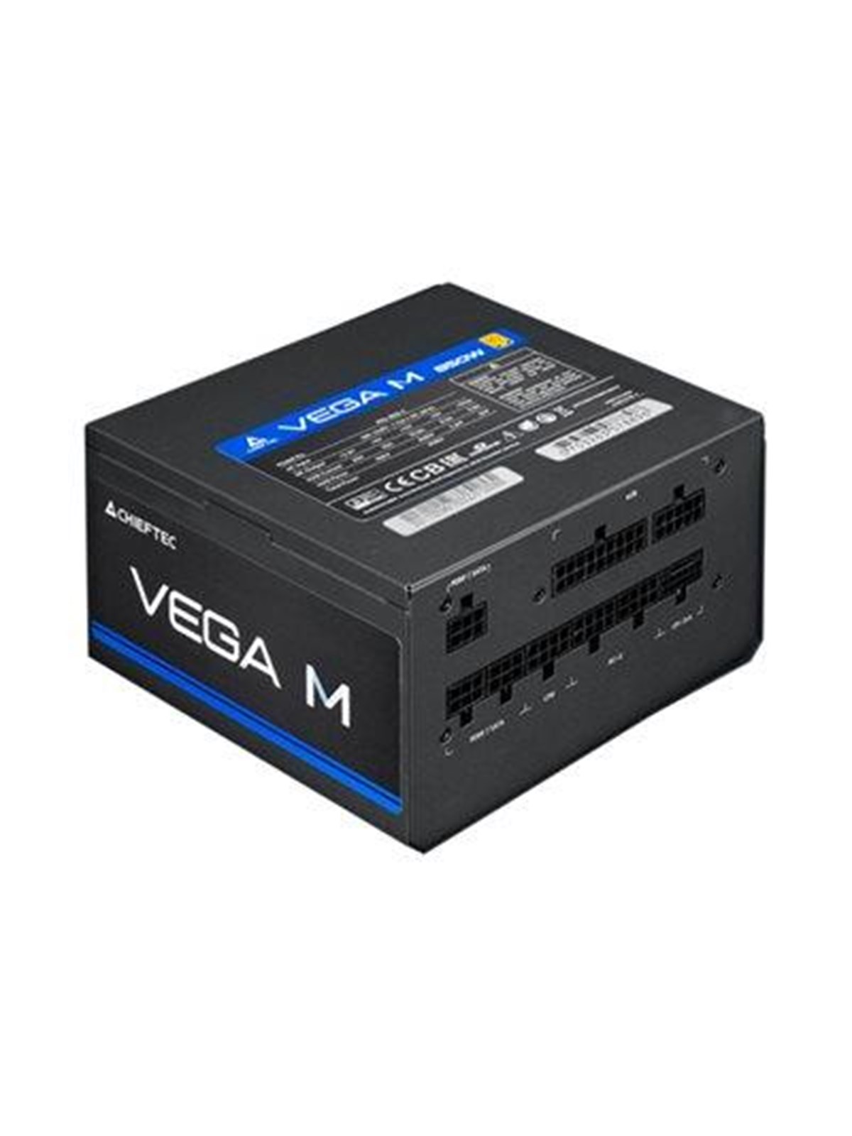 Chieftec VEGA M PPG-850-C - power supply - 850 Watt Strømforsyning - 850 Watt - 135 mm - ATX - 80 Plus Gold certified