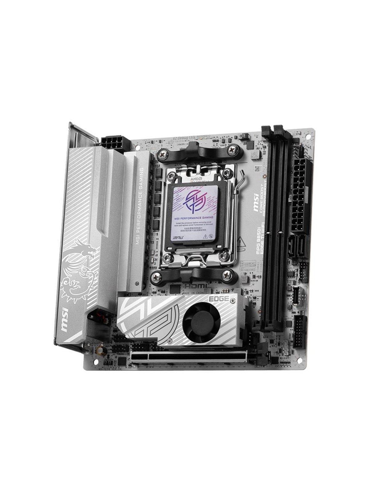 MSI MPG B850I EDGE TI WIFI Bundkort - AMD B850 - AMD AM5 socket - DDR5 RAM - Mini-ITX