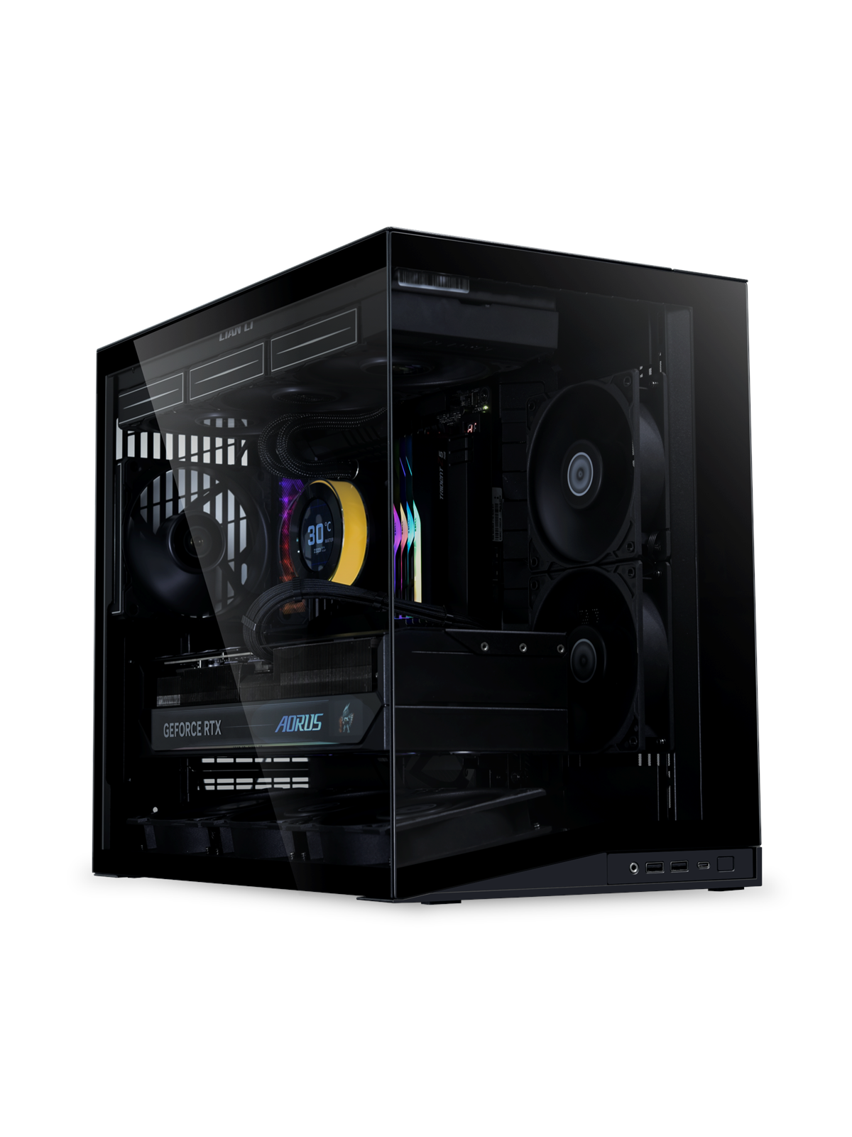 Lian Li O11D Mini V2 Flow black - Kabinet - Miditower - Sort, Kabinet