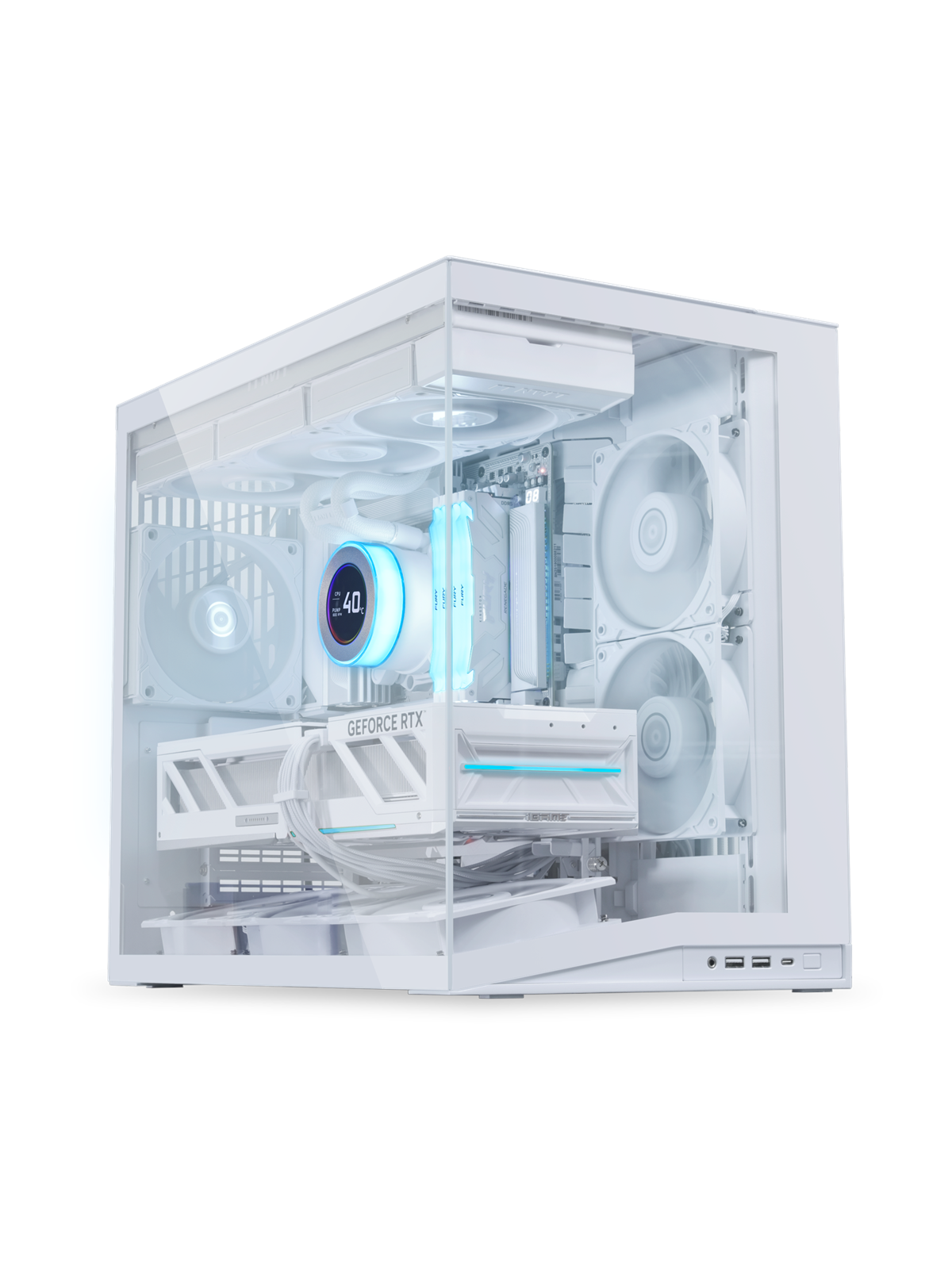 Lian Li O11D Mini V2 Flow White - Kabinet - Miditower - Hvid, Kabinet