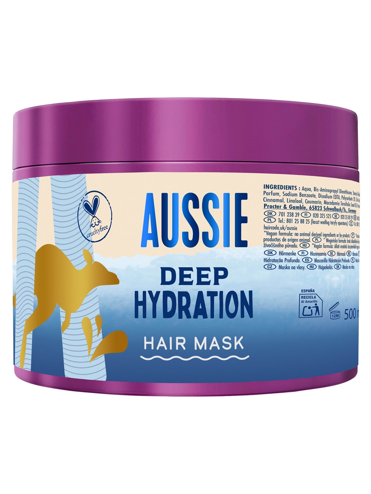 AUSSIE DeeepMoisture Hair Mask - 500ml, Haarpleje