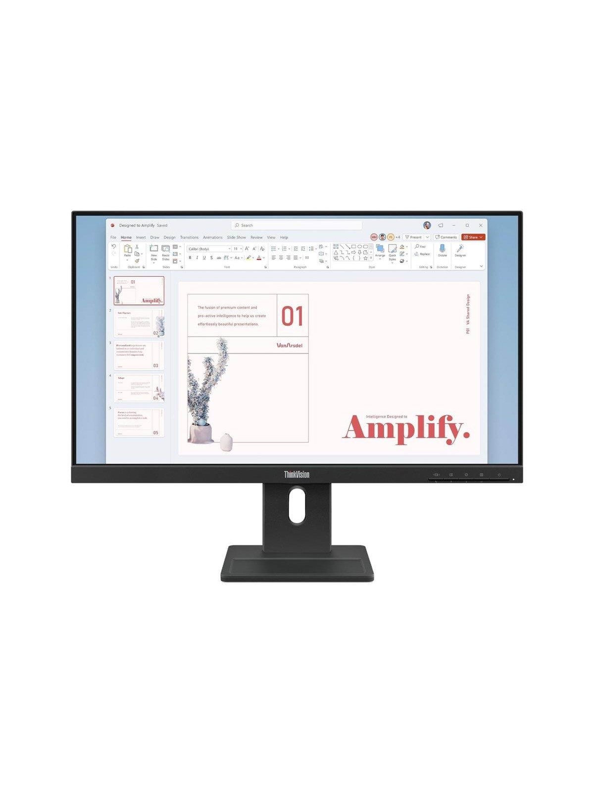 24" Lenovo ThinkVision E24-40 - 1920x1080 (FHD) - 100 Hz - IPS, Computerskærm