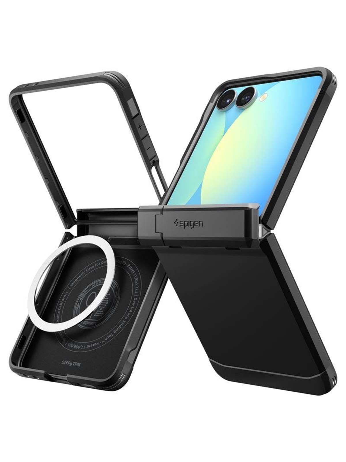 Spigen Tough Armor Pro MagSafe - black - Samsung Galaxy Z Flip7, Mobilcover
