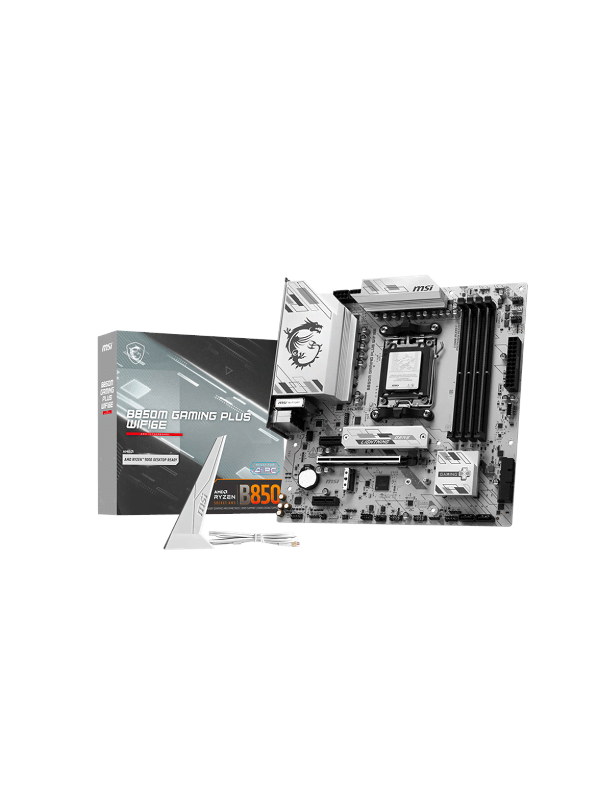 MSI B850M GAMING PLUS WIFI6E Bundkort - AMD B850 - AMD AM5 socket - DDR5 RAM - Micro-ATX