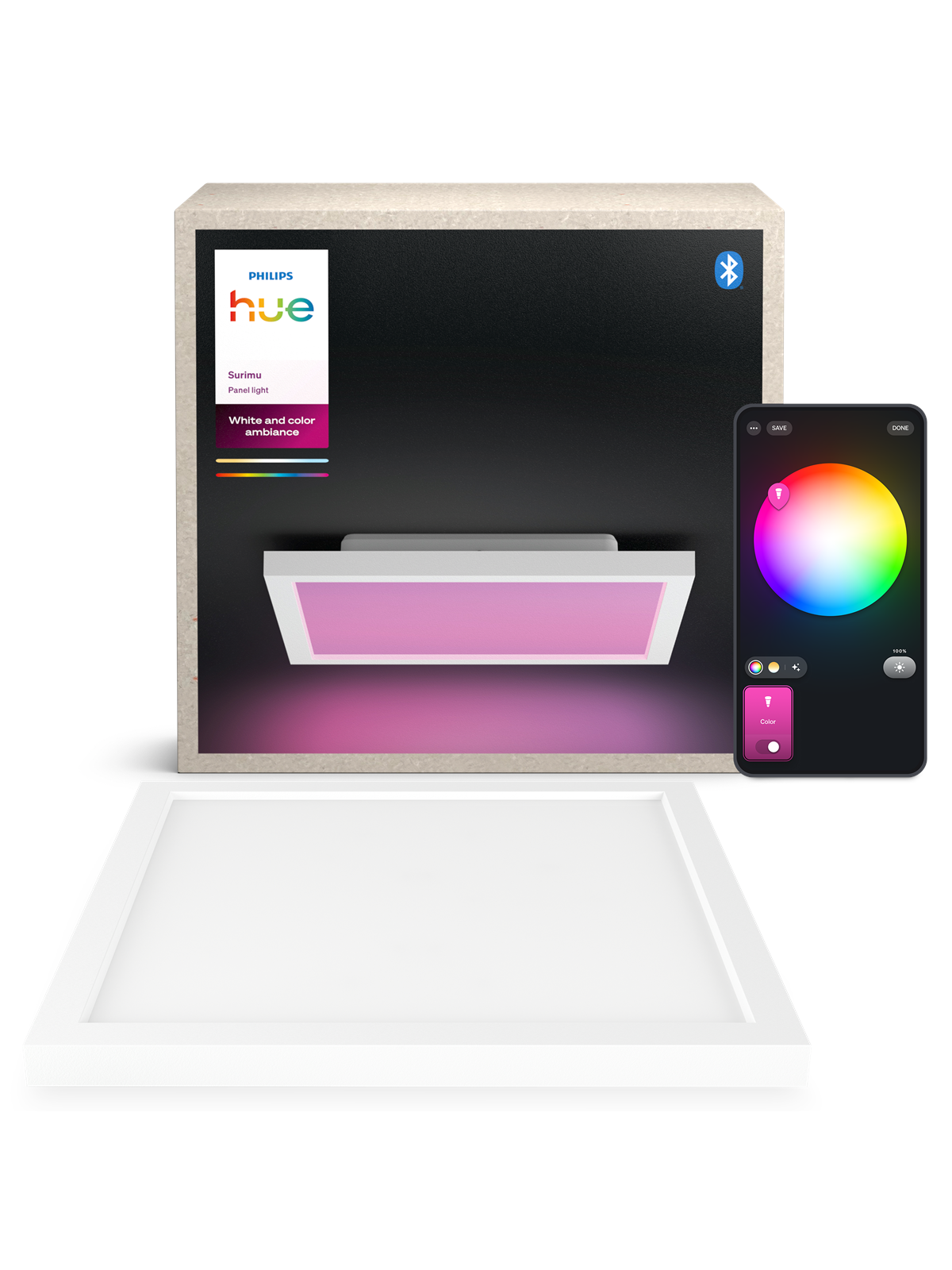 Philips Hue Surimu Panel Square 30 x 30 cm, 25W, Smart Home