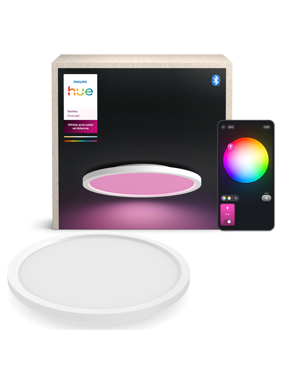 Philips Hue Surimu Panel Round Ø39,5 cm, 40W, Smart Home