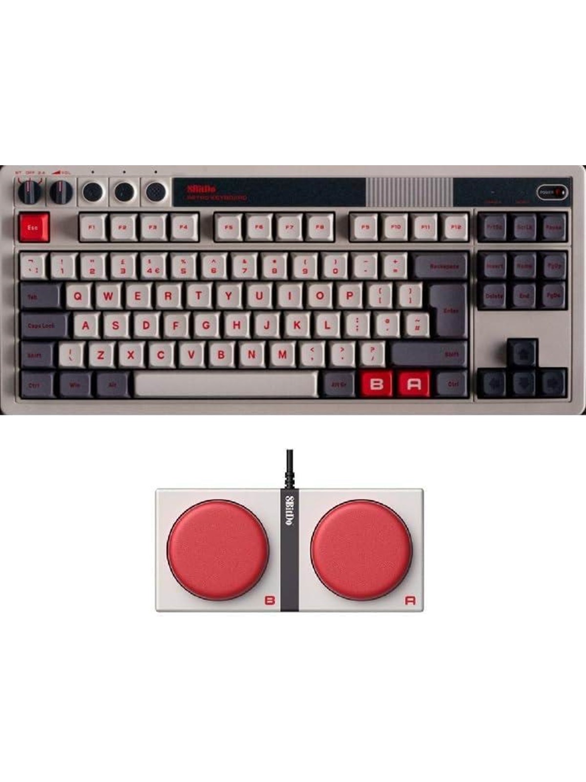 8BitDo Retro Mechanical Keyboard (N Edition) - Engelsk - UK, Tastatur