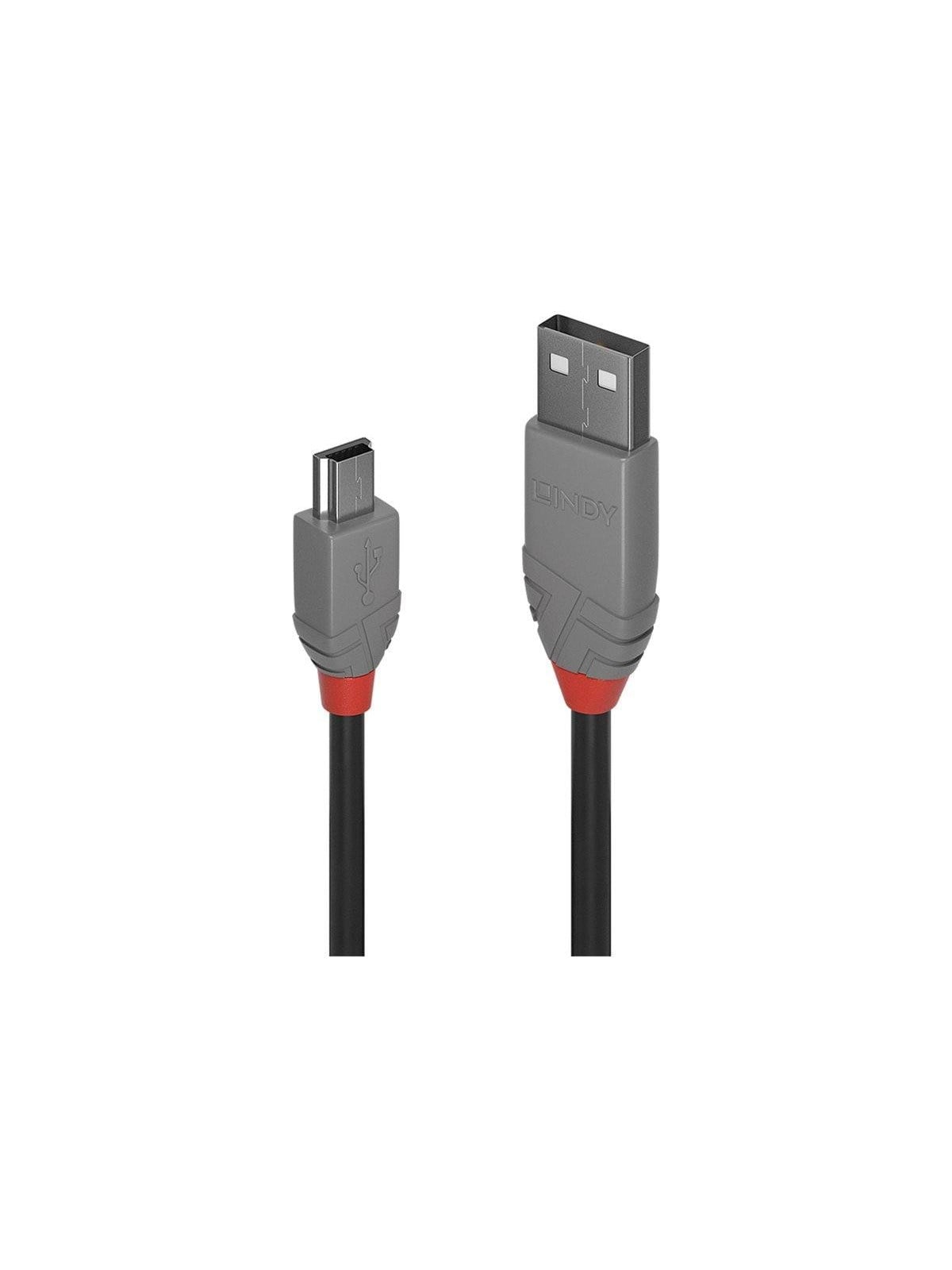 Lindy Anthra Line - USB cable - USB to mini-USB Type B - 5 m, Usb Kabel