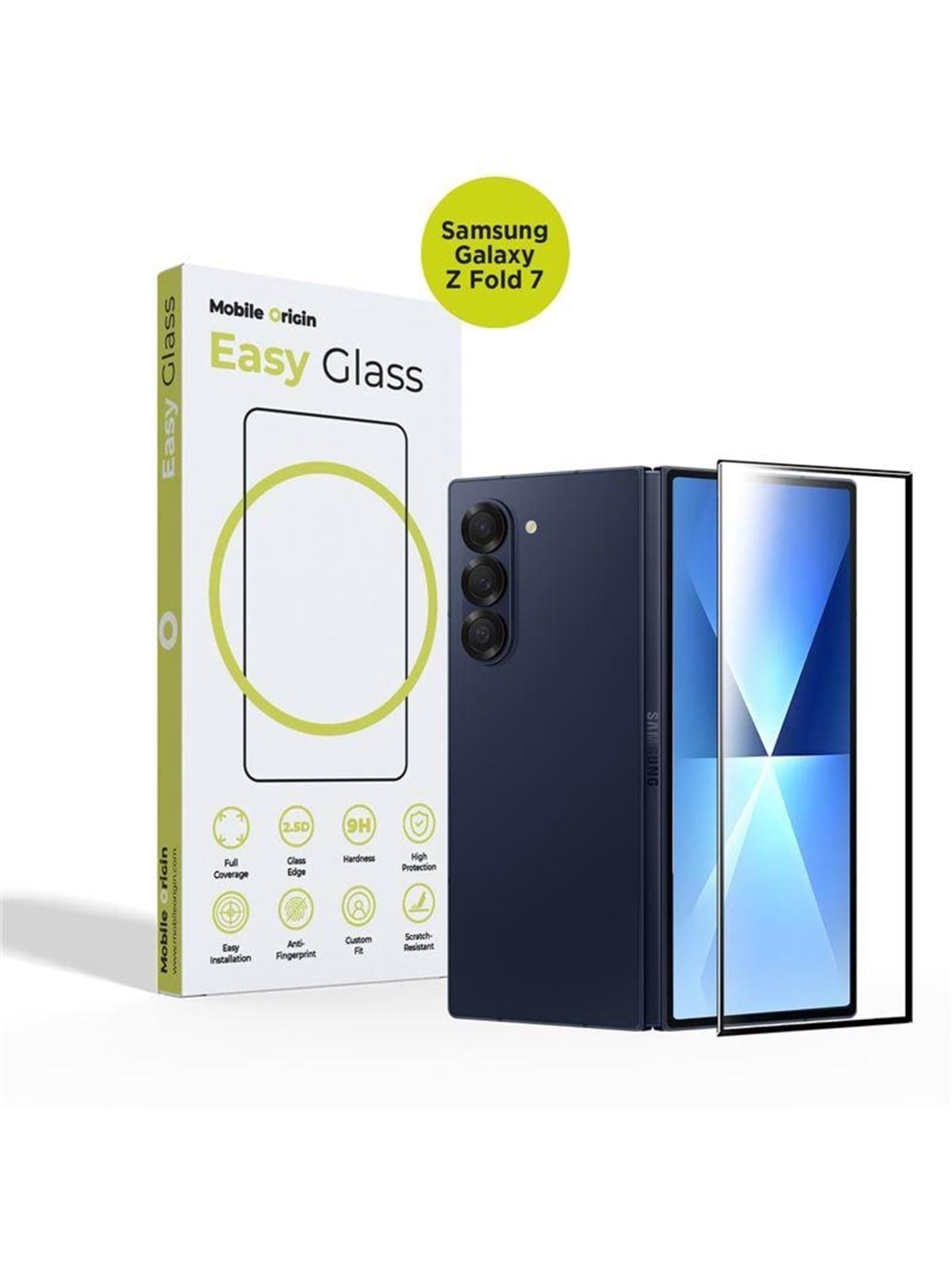Mobile Origin EasyGlass Samsung Galaxy Z Fold 7, Beskyttelsesglas