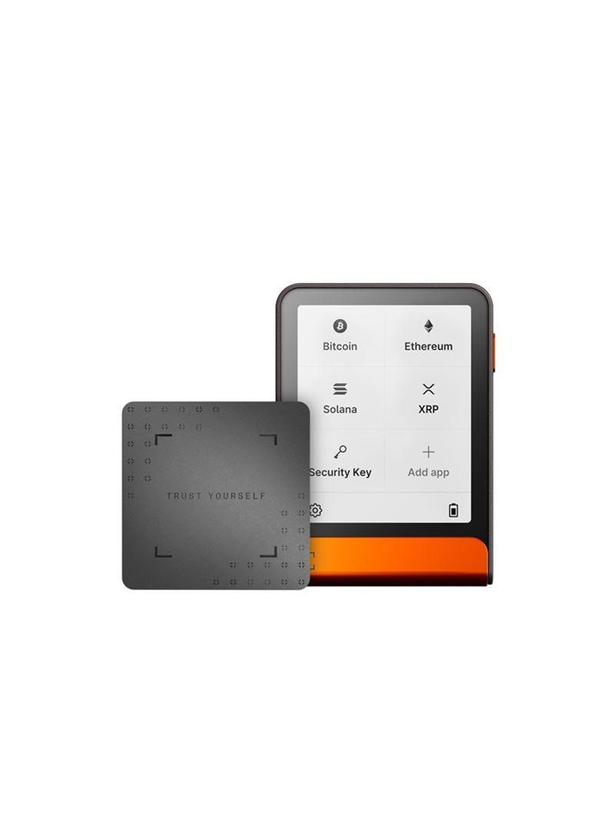 Ledger Flex Orange Crypto Hardware Wallet with Recovery Key, Mobil Tilbehør