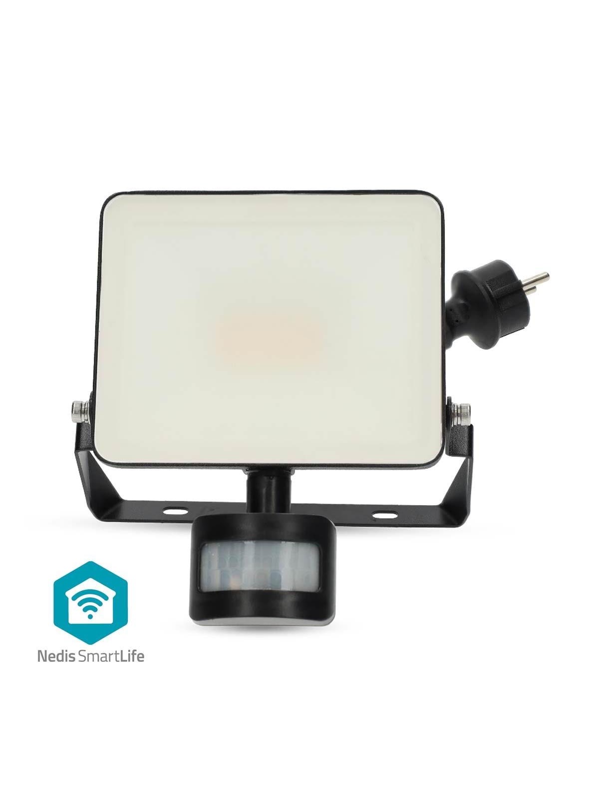 Nedis Smartlife udendørs lys Bevægelsesføler 1620 lm Wi-Fi 20 W Varm til kølig hvid 3000 - 6500 K Aluminium Android / IOS