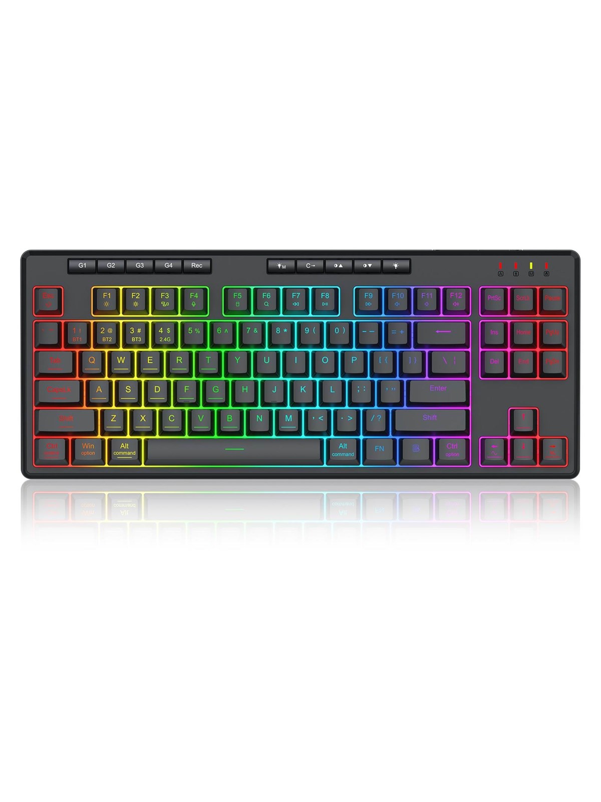 REDRAGON K516RGB-PRO SHIVA PRO 87 keyboard - Gaming Tastatur - Amerikansk engelsk - Sort
