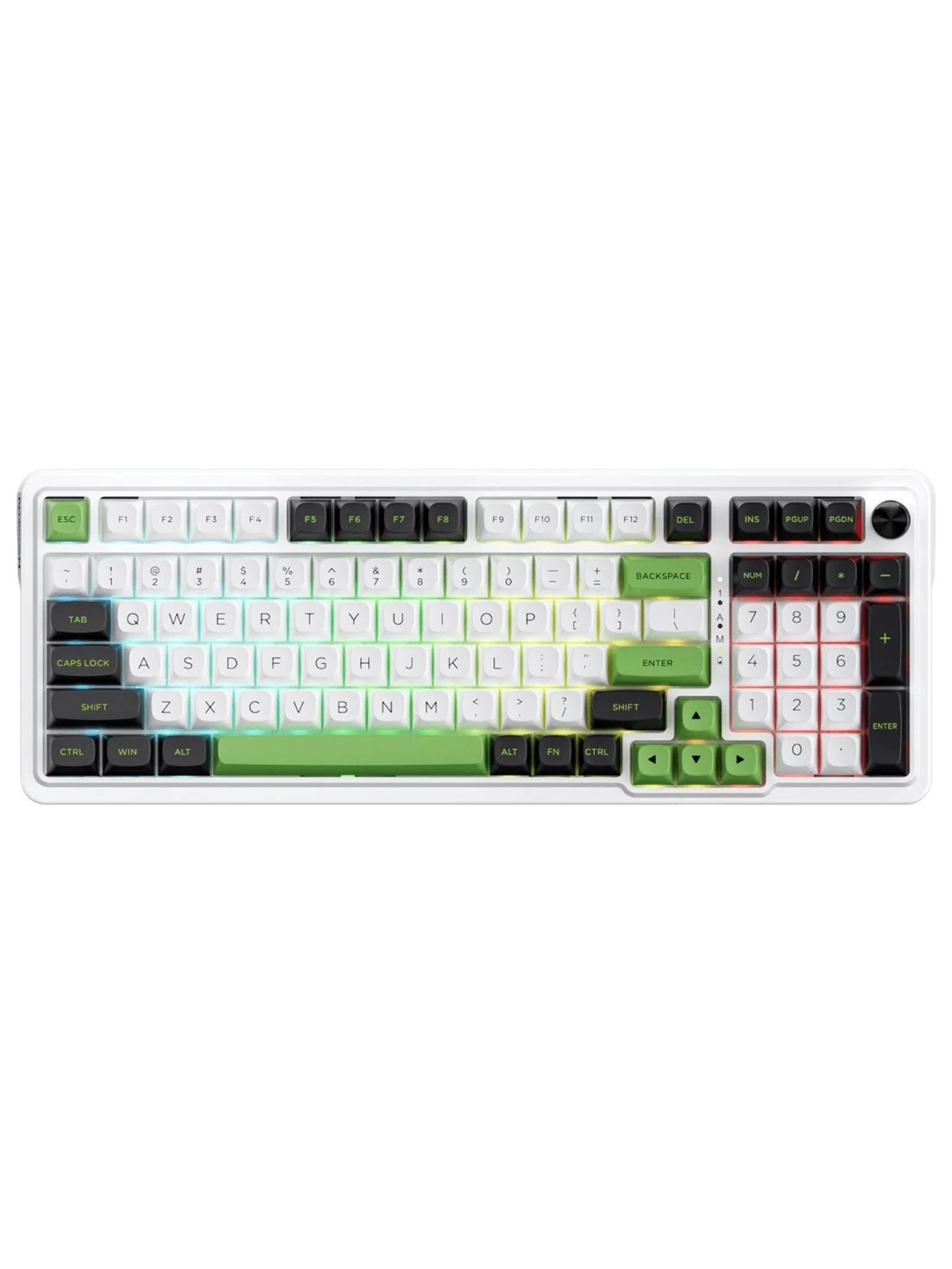 REDRAGON K686WBG-RGB-MAX Eisa Max keyboard - Gaming Tastatur - Amerikansk engelsk - Hvid