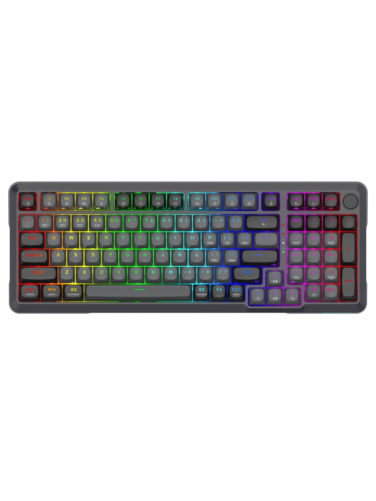 REDRAGON K688GB-RGB-PRO Bragi keyboard - Gaming Tastatur - Amerikansk engelsk - Sort