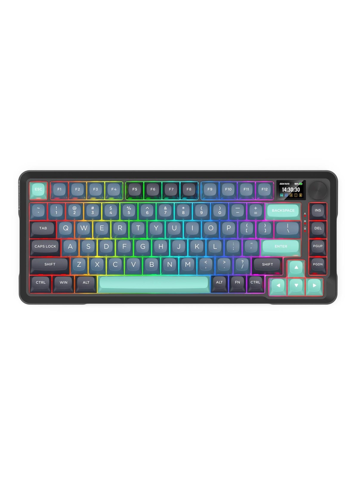 REDRAGON K724GBG-RGB-PRO Behemoth keyboard - Gaming Tastatur - Amerikansk engelsk - Sort