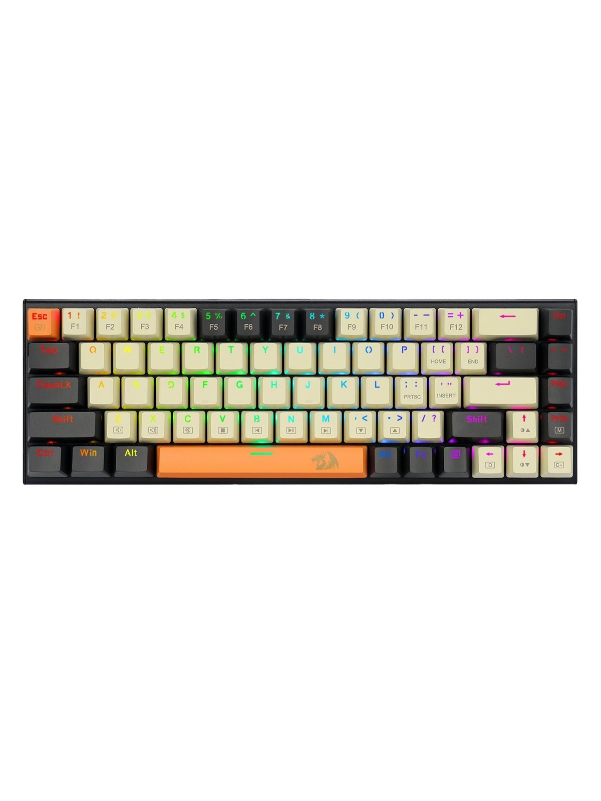 REDRAGON K633CGO-RGB Ryze keyboard - Gaming Tastatur - Amerikansk engelsk - Sort