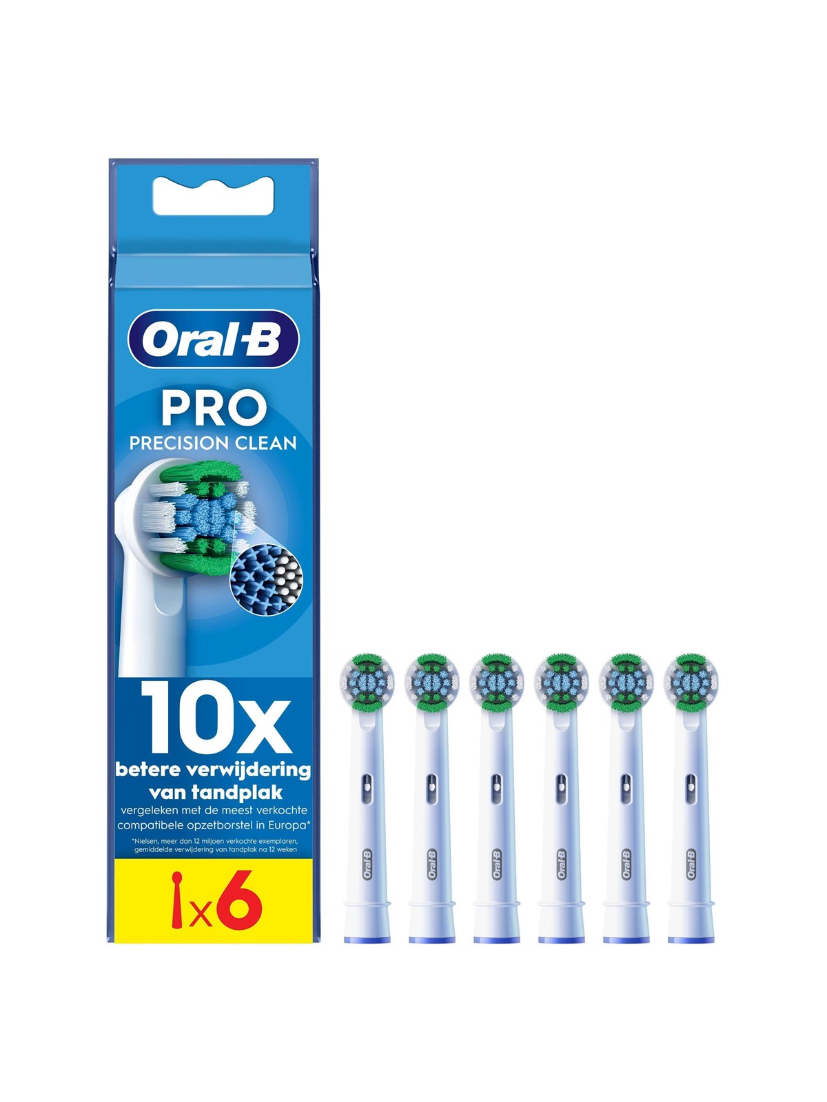 Oral-B Tandbørstehoveder Precision Clean - 6 pcs, El Tandbørste