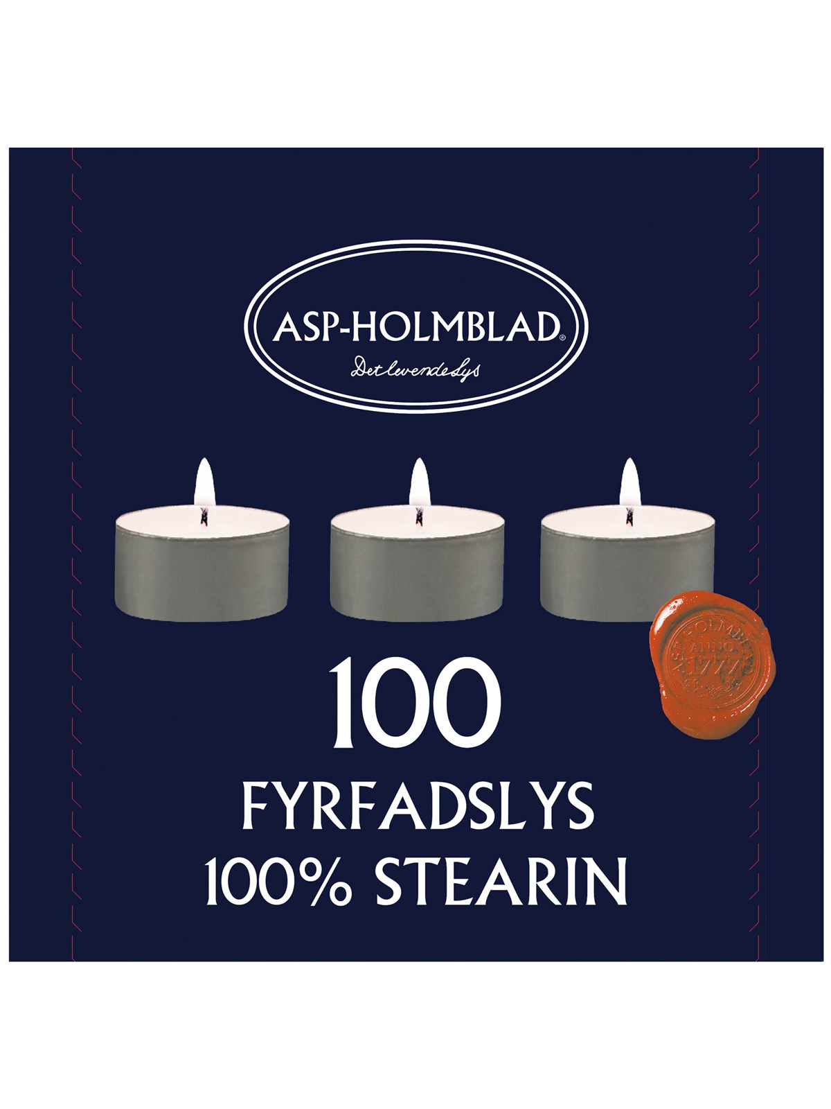Asp-Holmblad Fyrfadslys Stearin 6t., Boligindretning