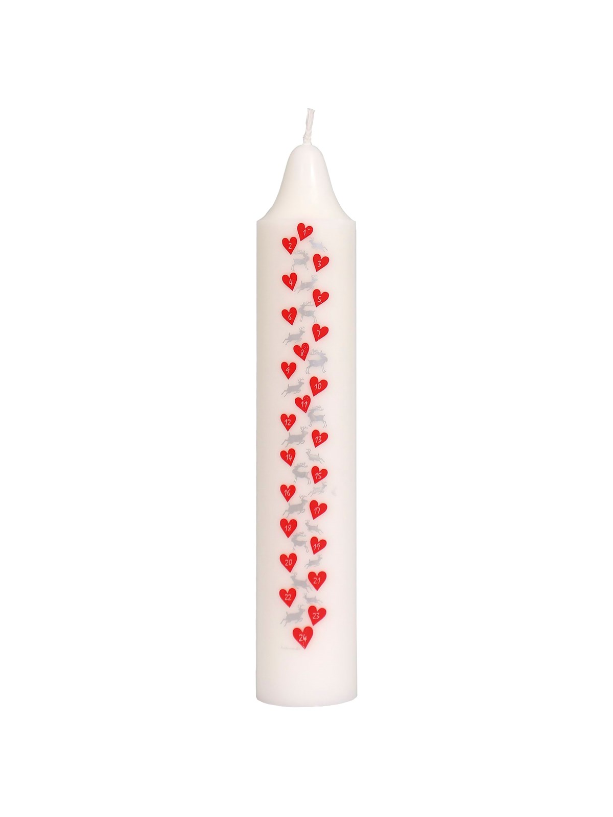 Asp-Holmblad Kalenderlys "Reindeer & Hearts" - 1-24, Boligindretning