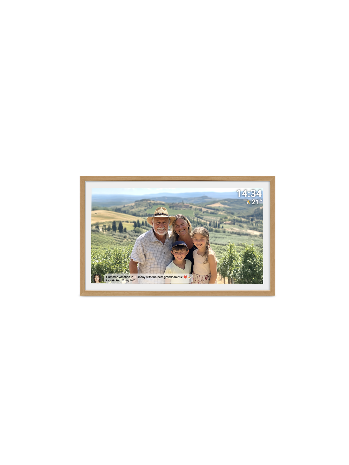 DENVER FRAMEO PFF-3263LW - Light Wood, Digital Fotoramme